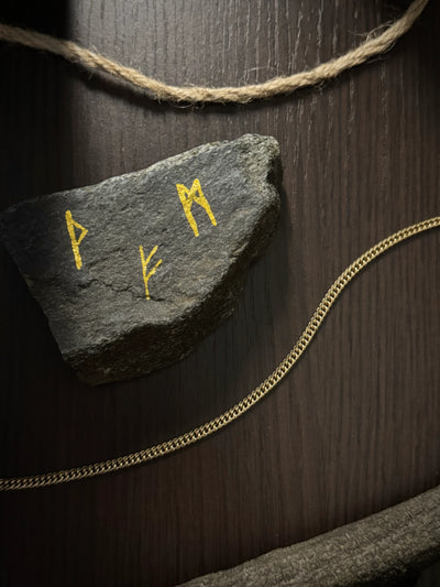 Cadena Trono Vikingo Hombre 4mm - Oryos Joyeria