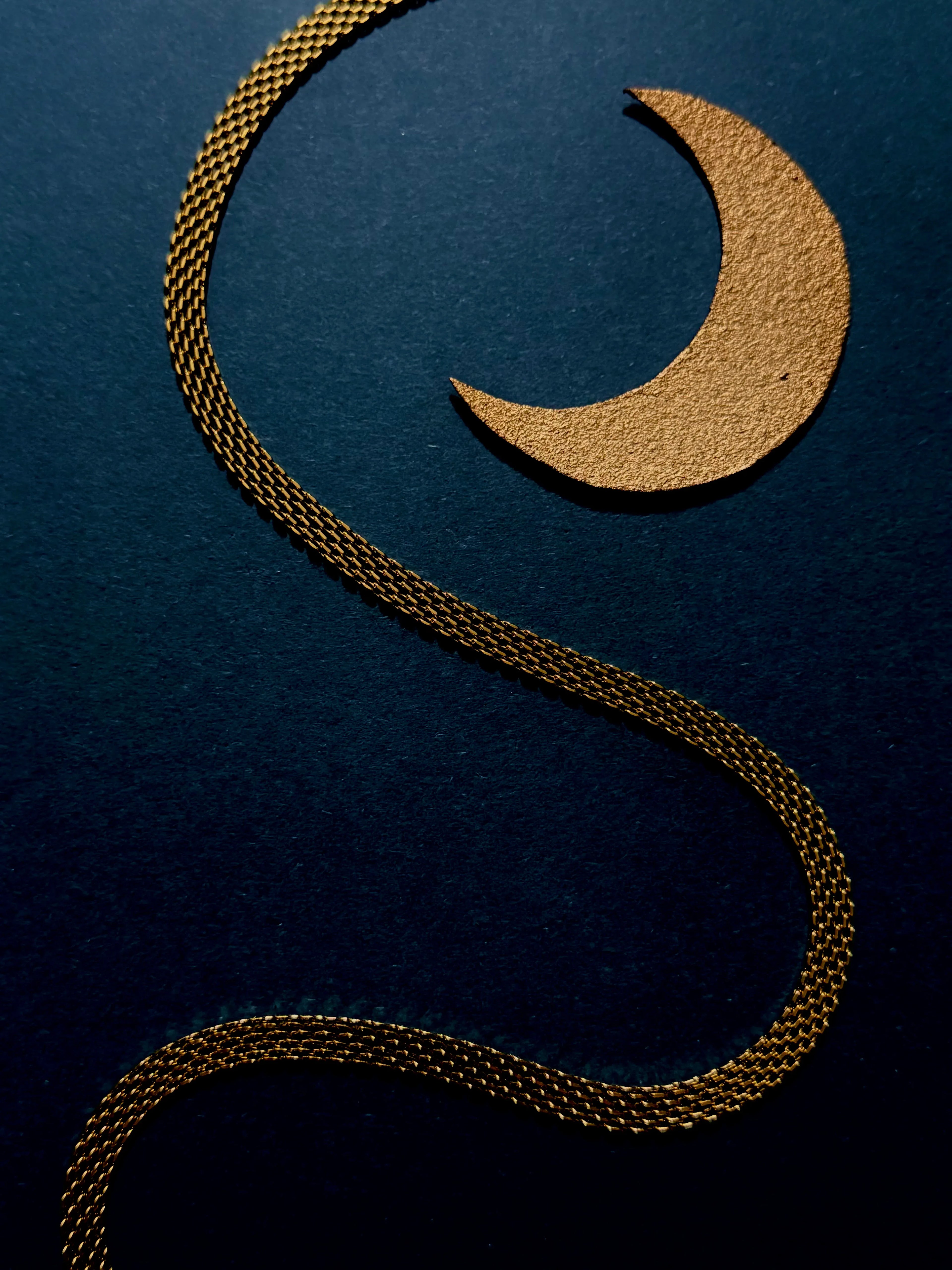 Cadena Luna de Oriente Hombre 6mm - Oryos Joyeria