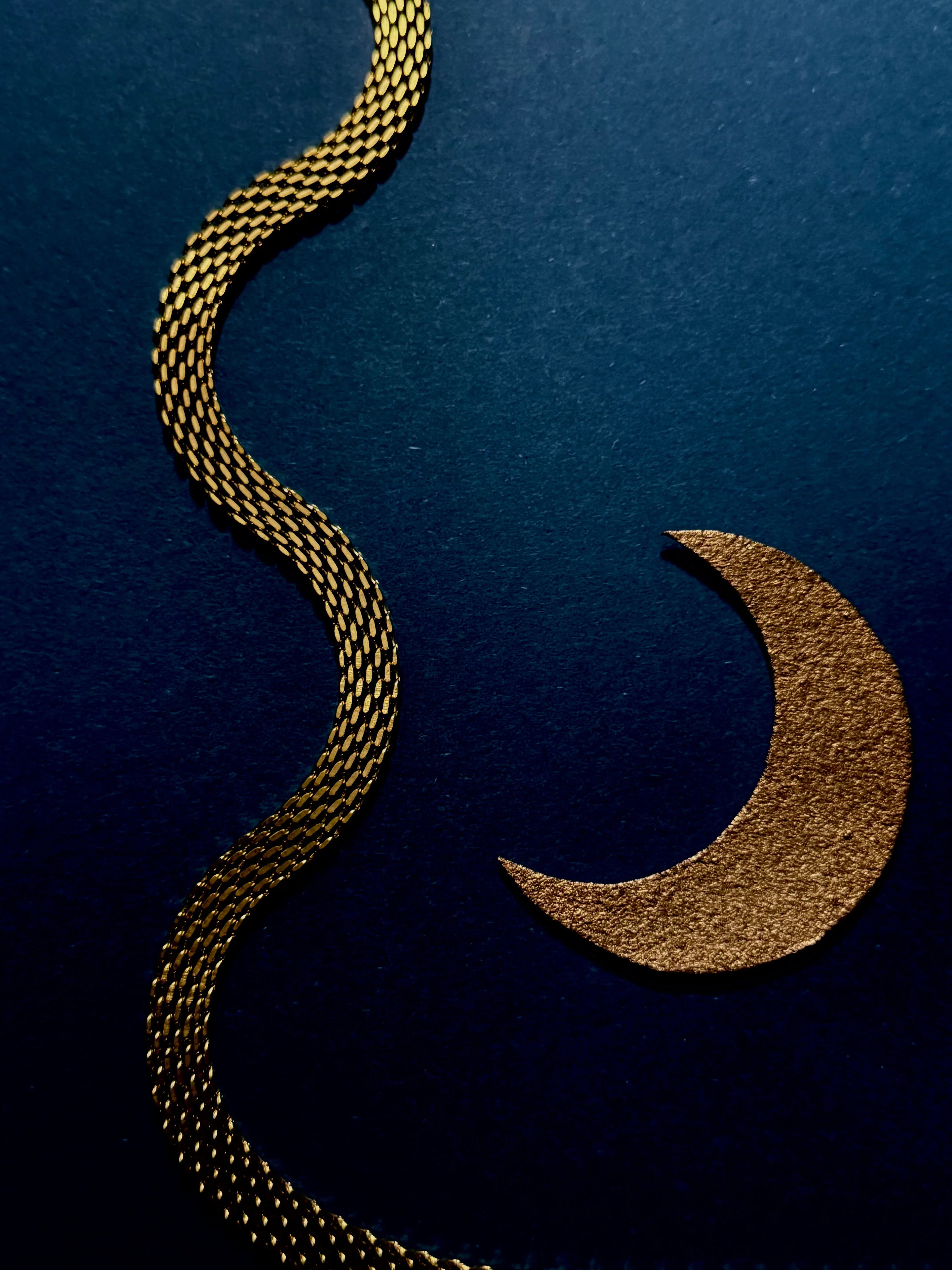 Cadena Luna de Oriente Hombre 9mm - Oryos Joyeria