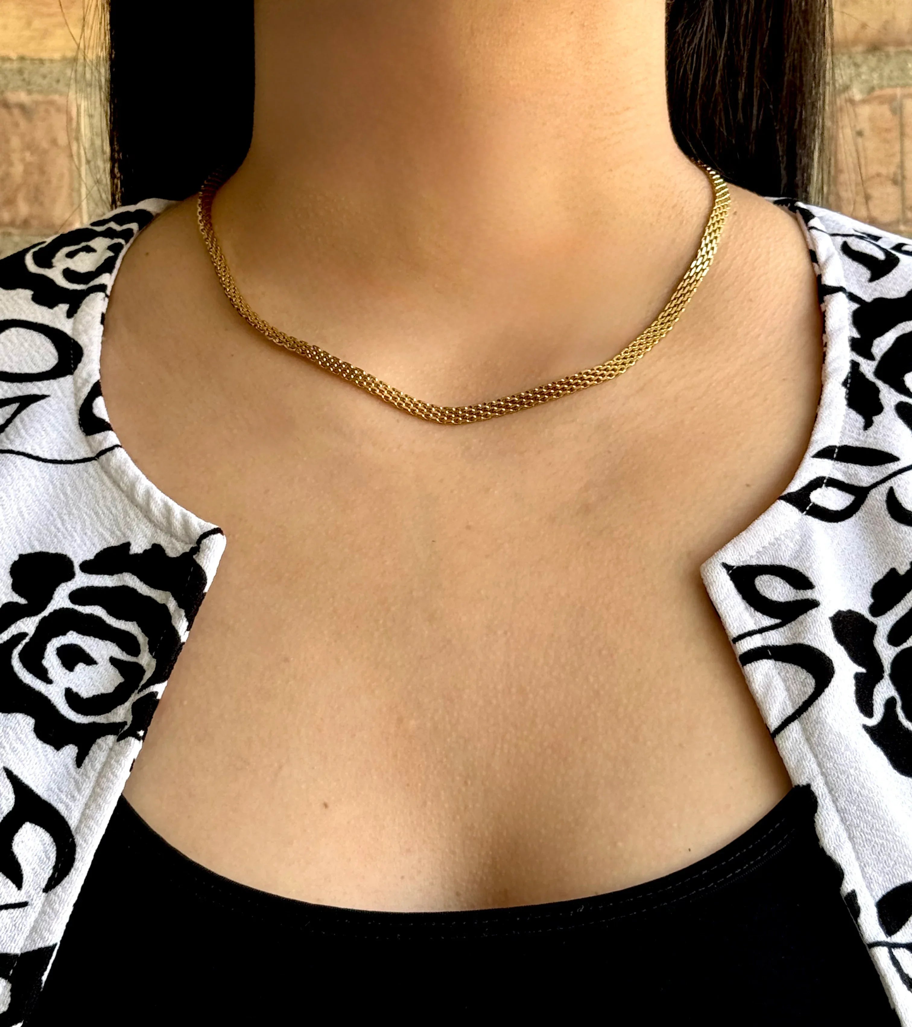 Cadena Luna de Oriente Mujer 4mm - Oryos Joyeria