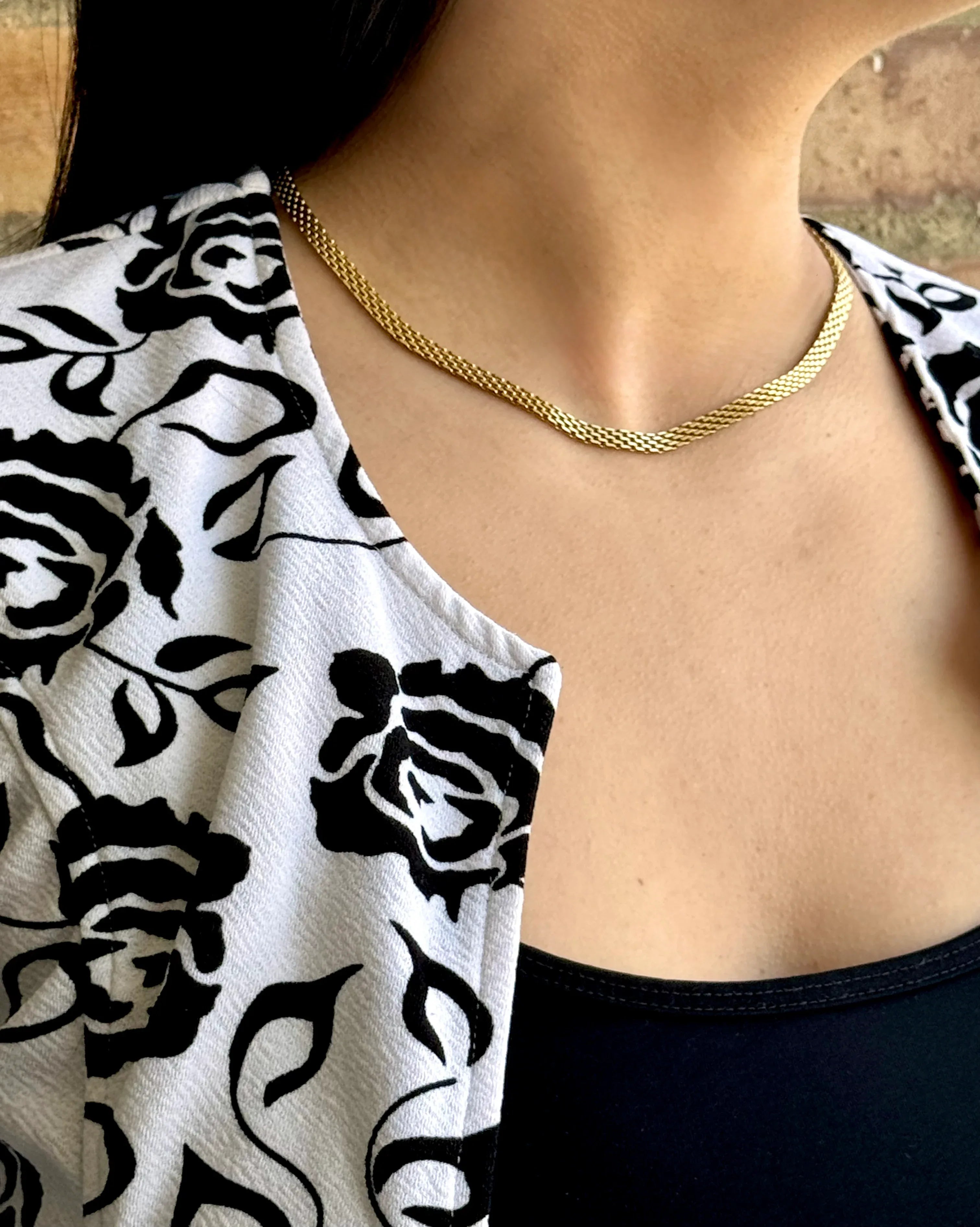 Cadena Luna de Oriente Mujer 4mm - Oryos Joyeria