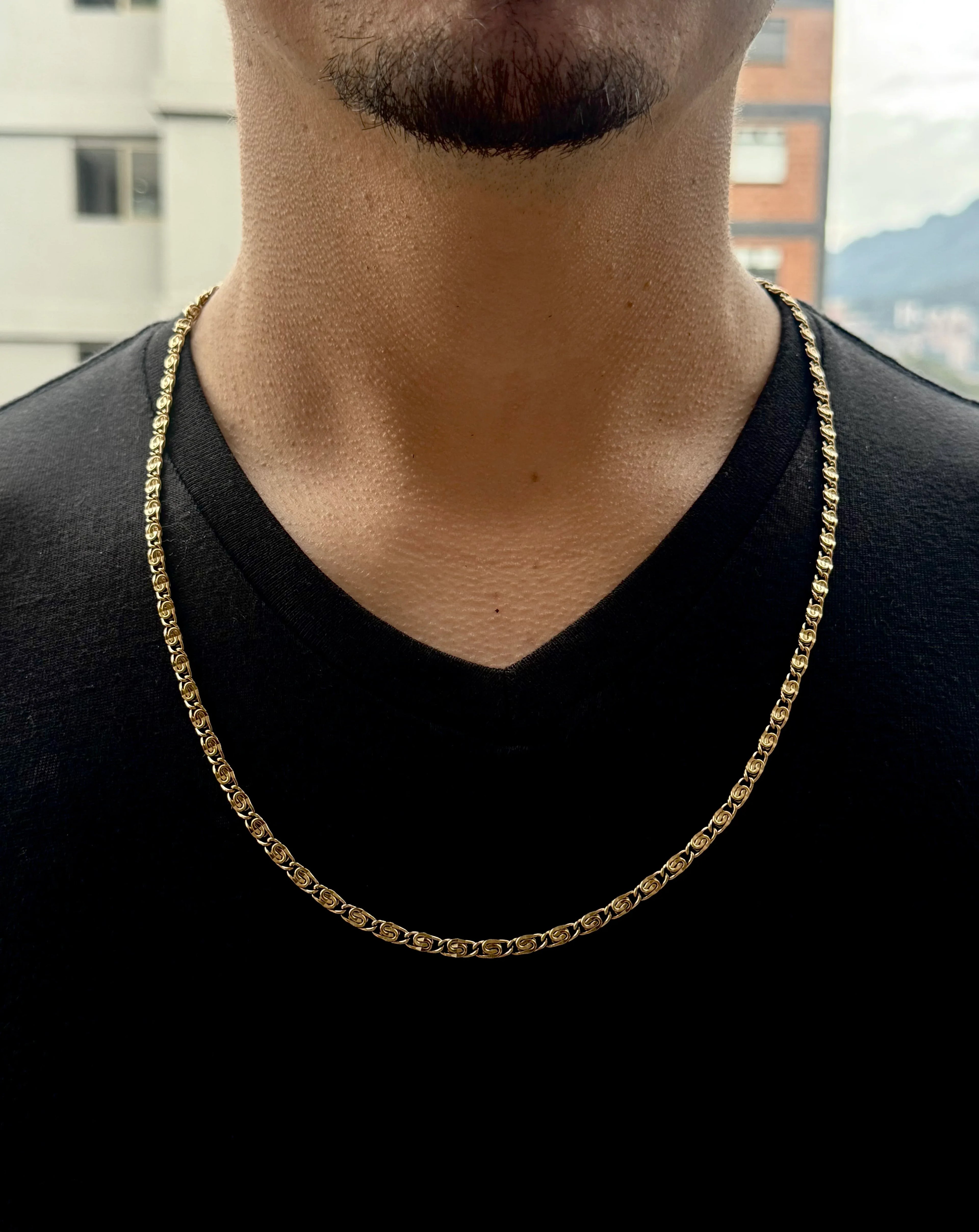 Cadena Pulso Urbano Hombre 4mm - Oryos Joyeria