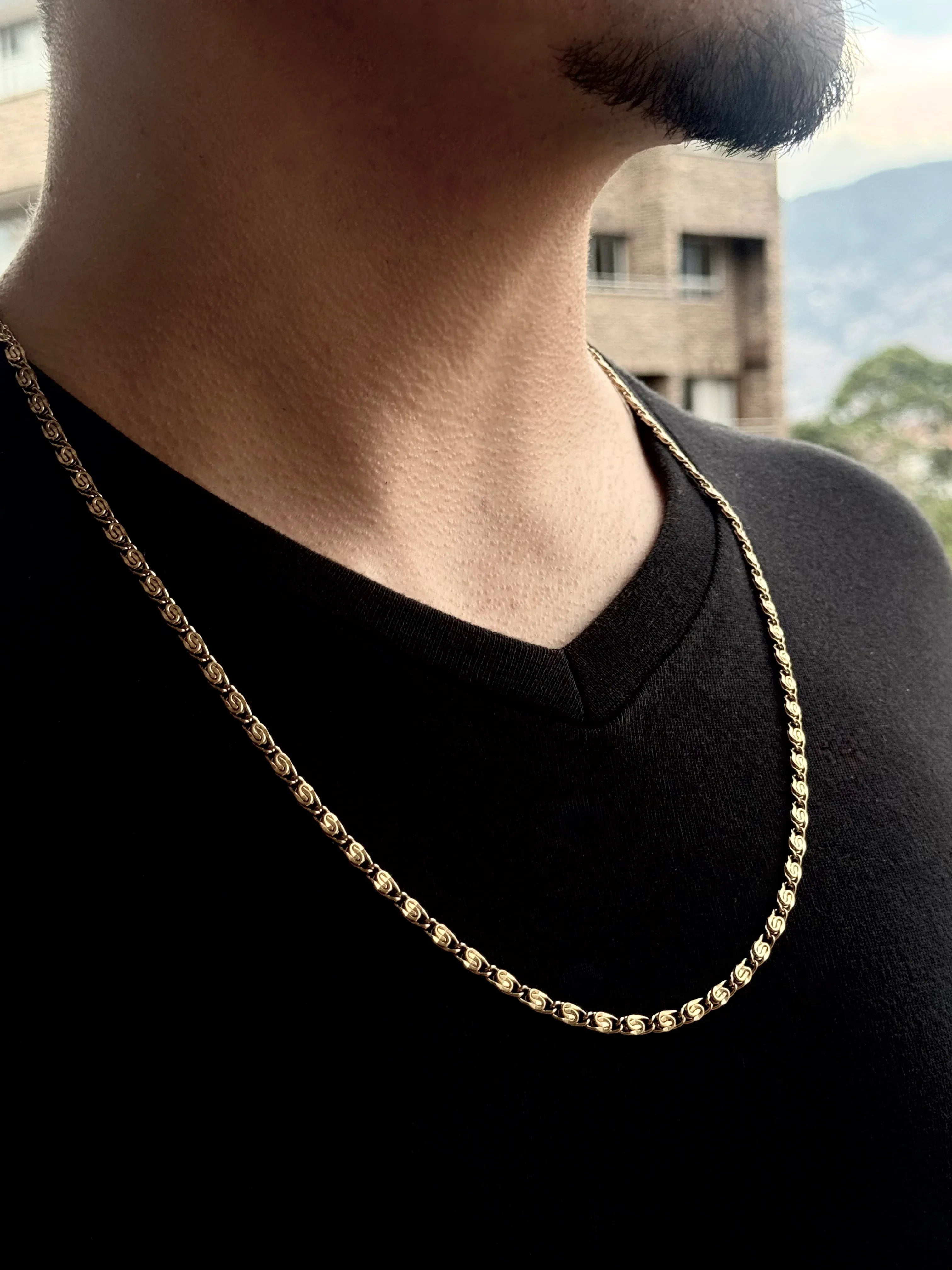 Cadena Pulso Urbano Hombre 4mm - Oryos Joyeria