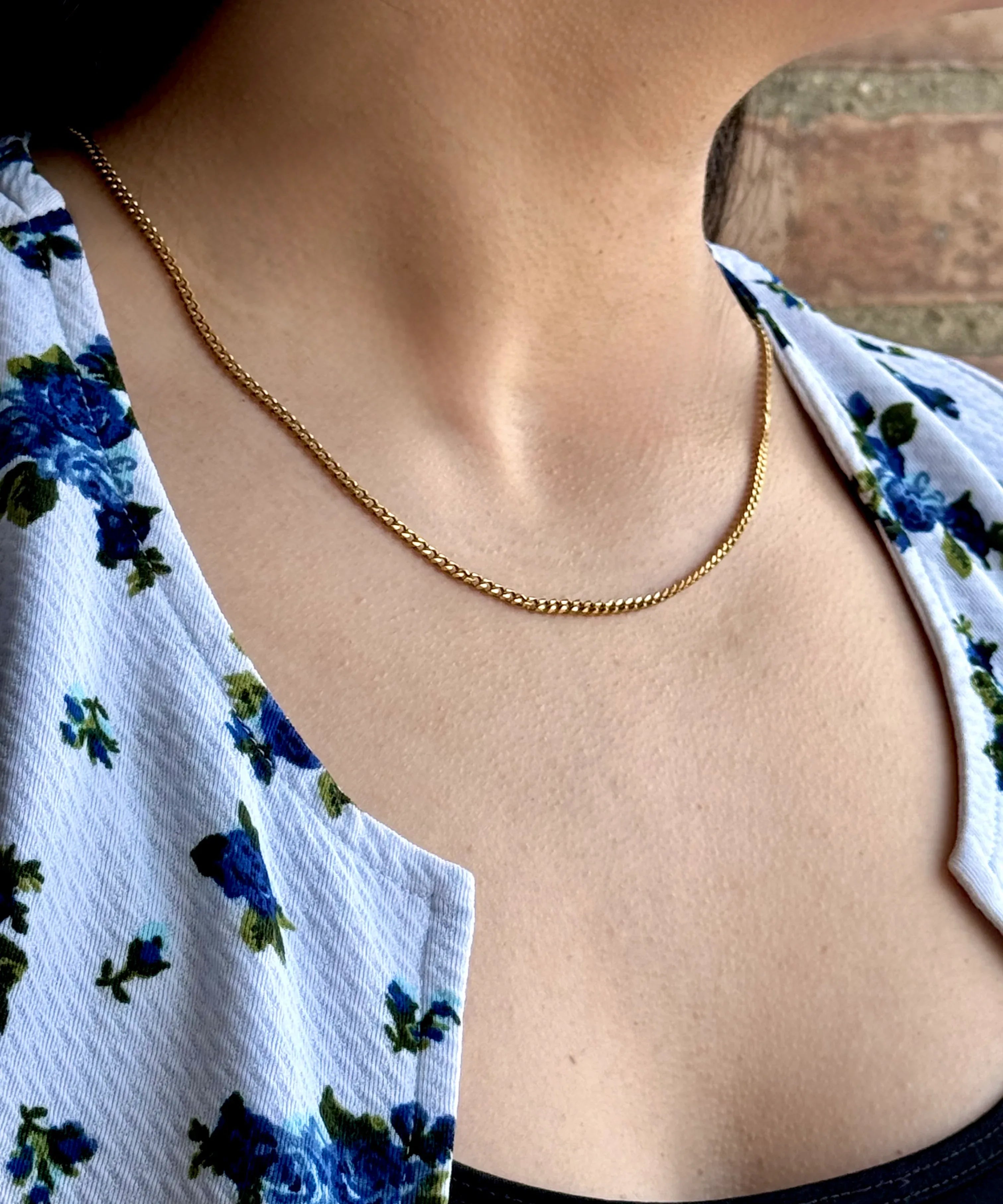 Cadena Ritmo Dorado Mujer 3mm - Oryos Joyeria