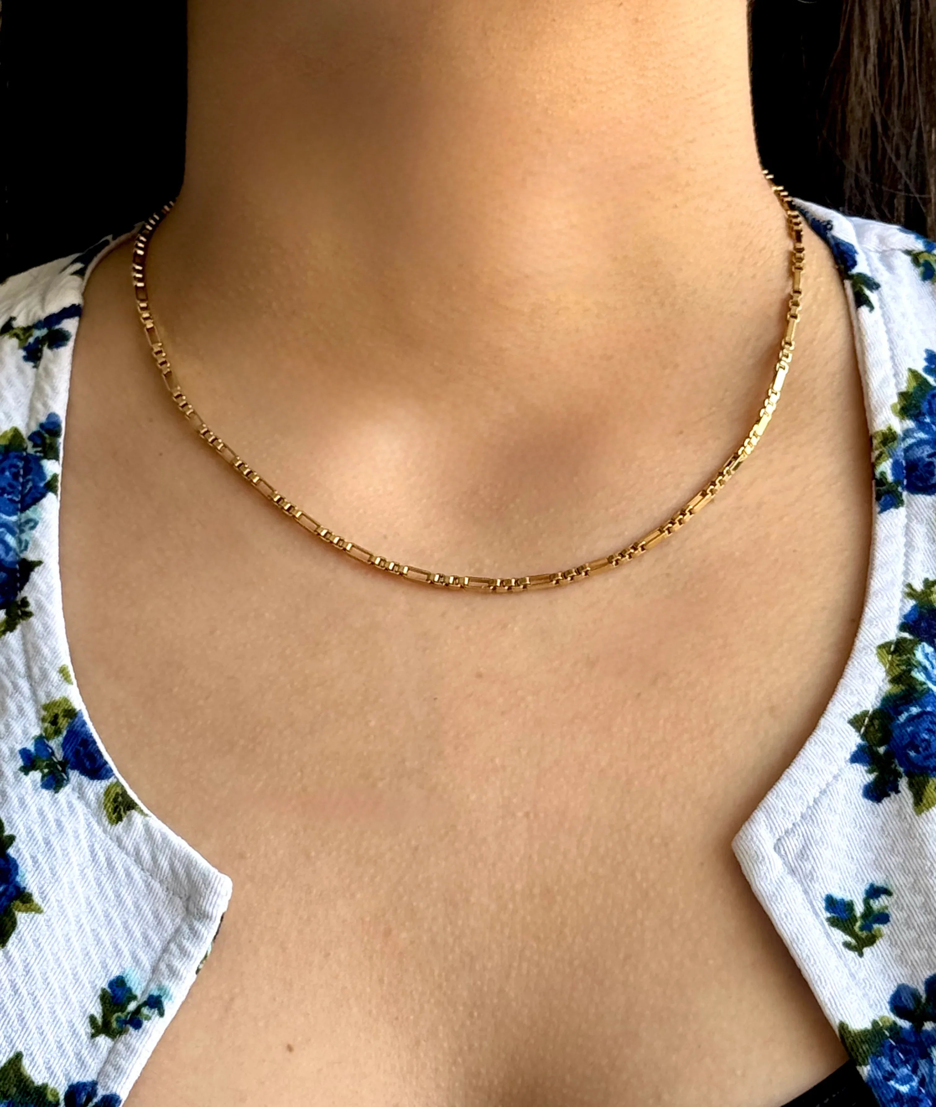 Cadena Prisma Glacial Mujer 3mm - Oryos Joyeria