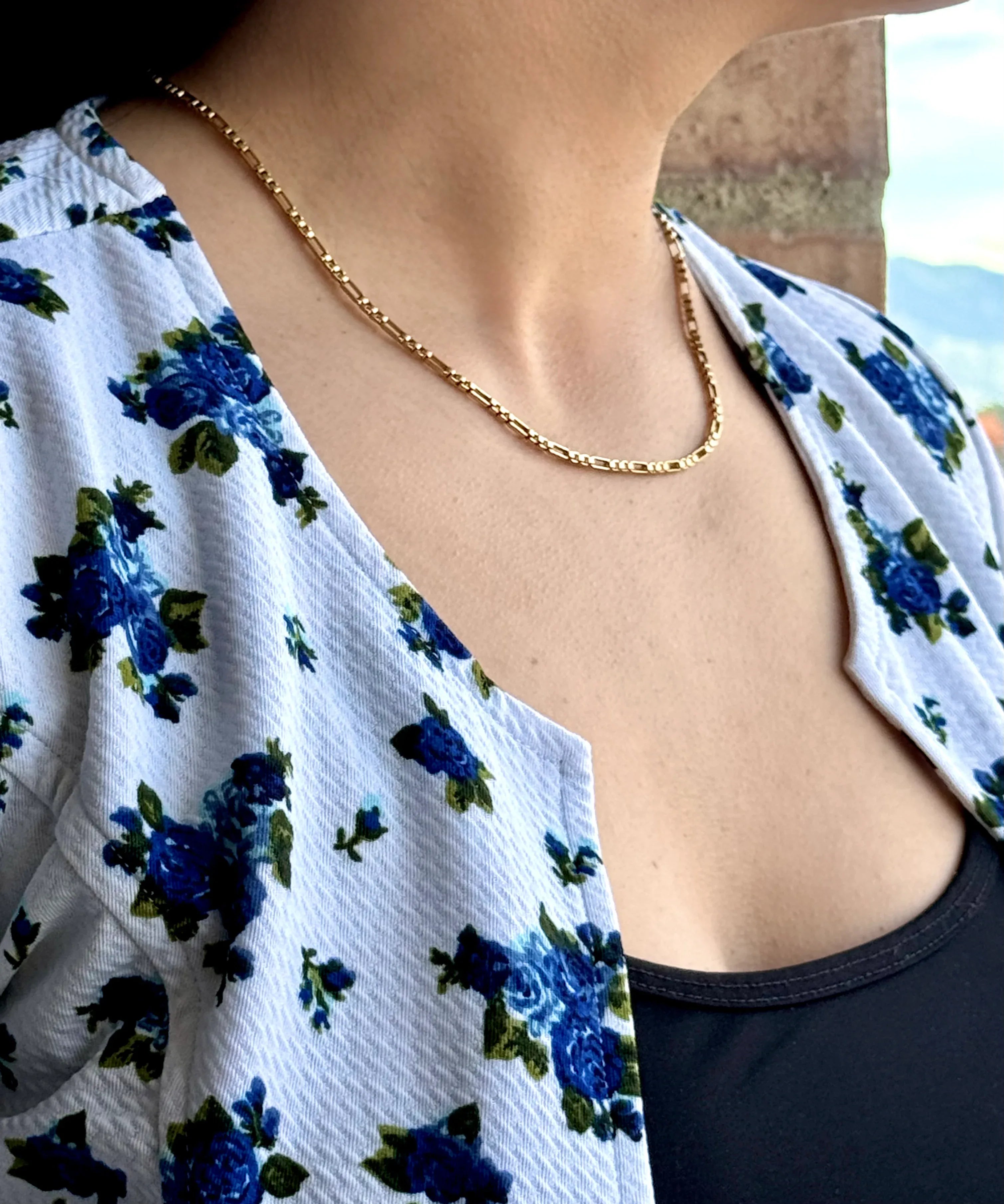 Cadena Prisma Glacial Mujer 3mm - Oryos Joyeria