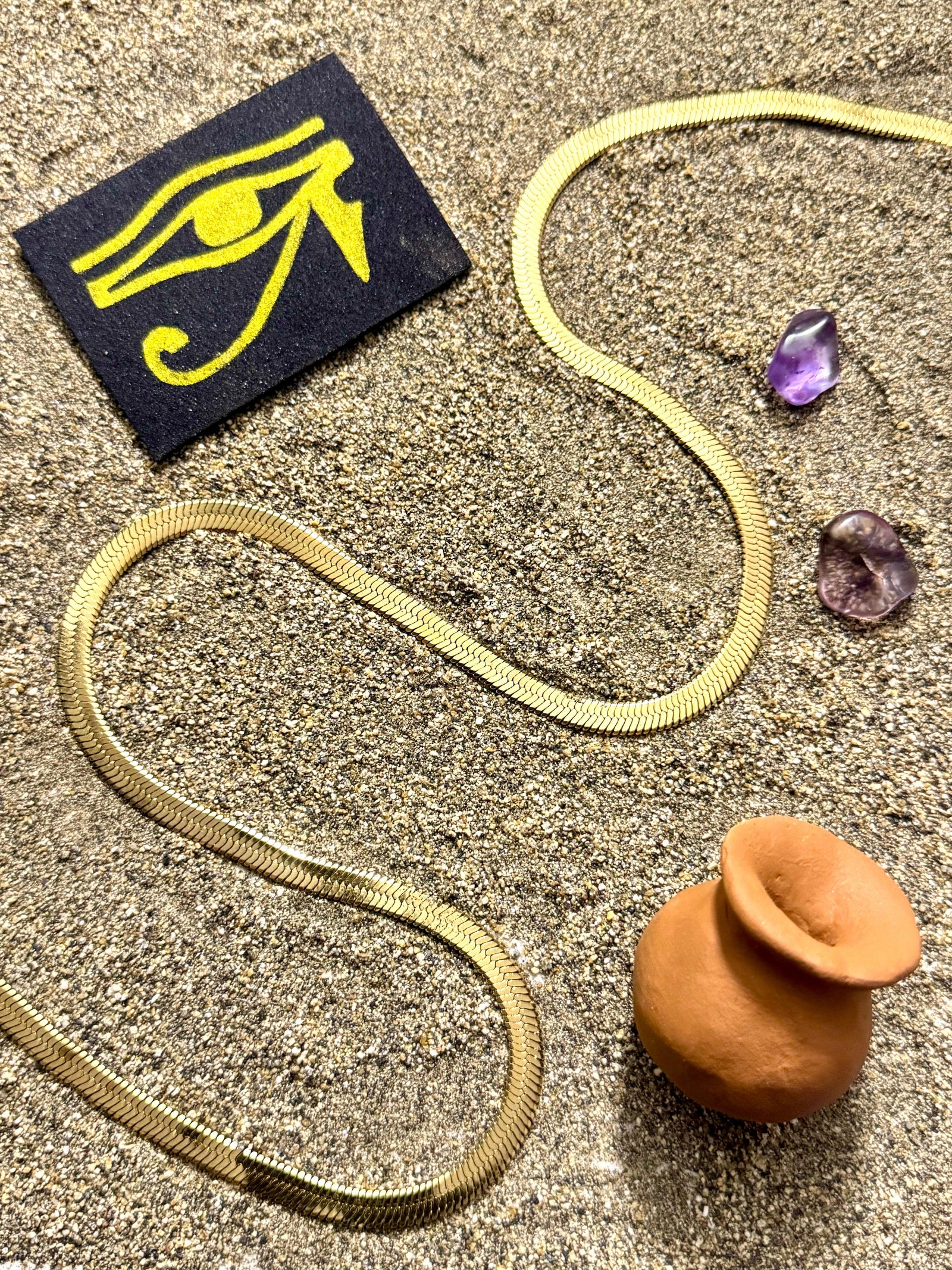 Cadena Luz de Horus Hombre 6mm - Oryos Joyeria