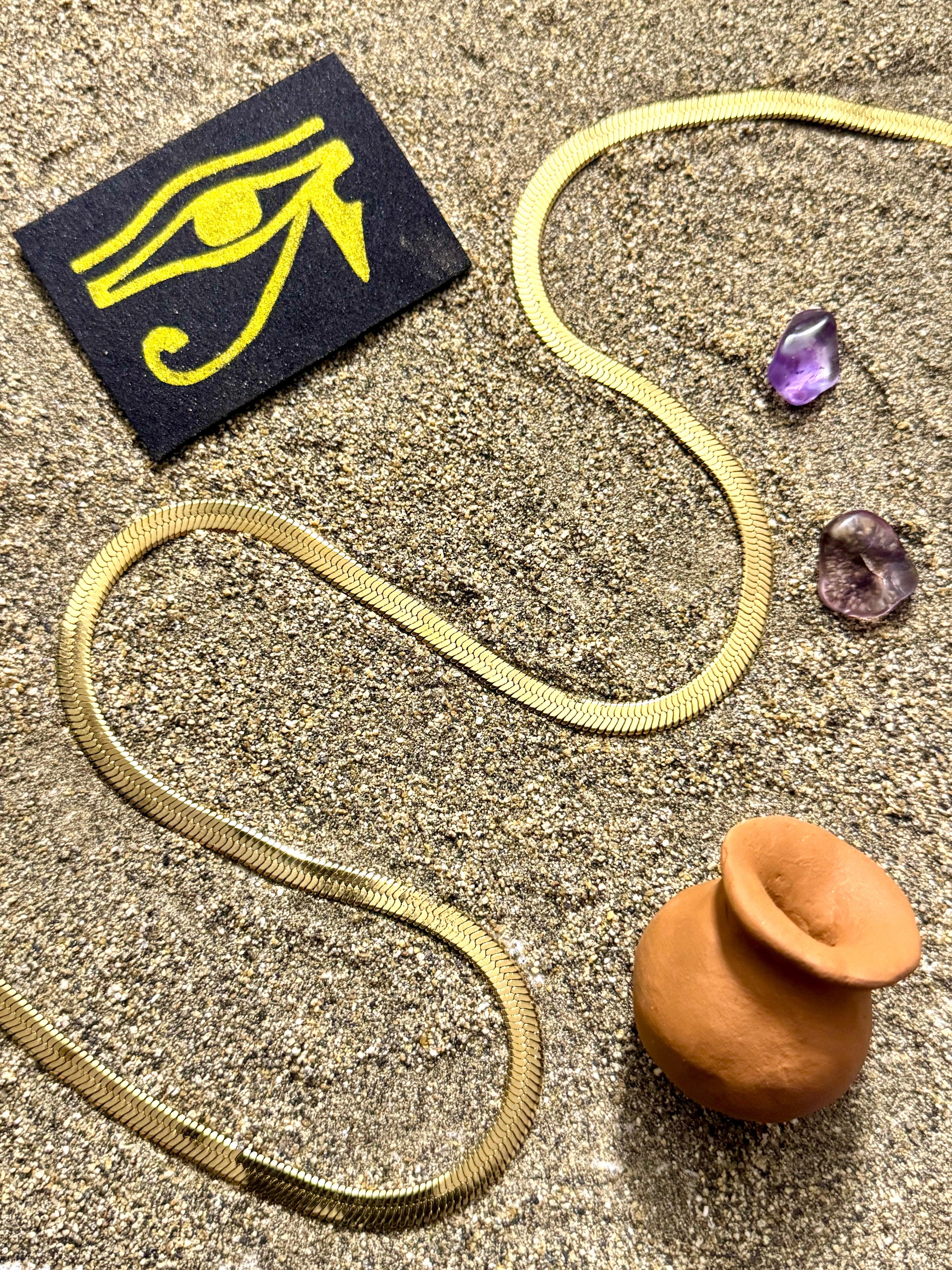 Cadena Luz de Horus Hombre 6mm - Oryos Joyeria