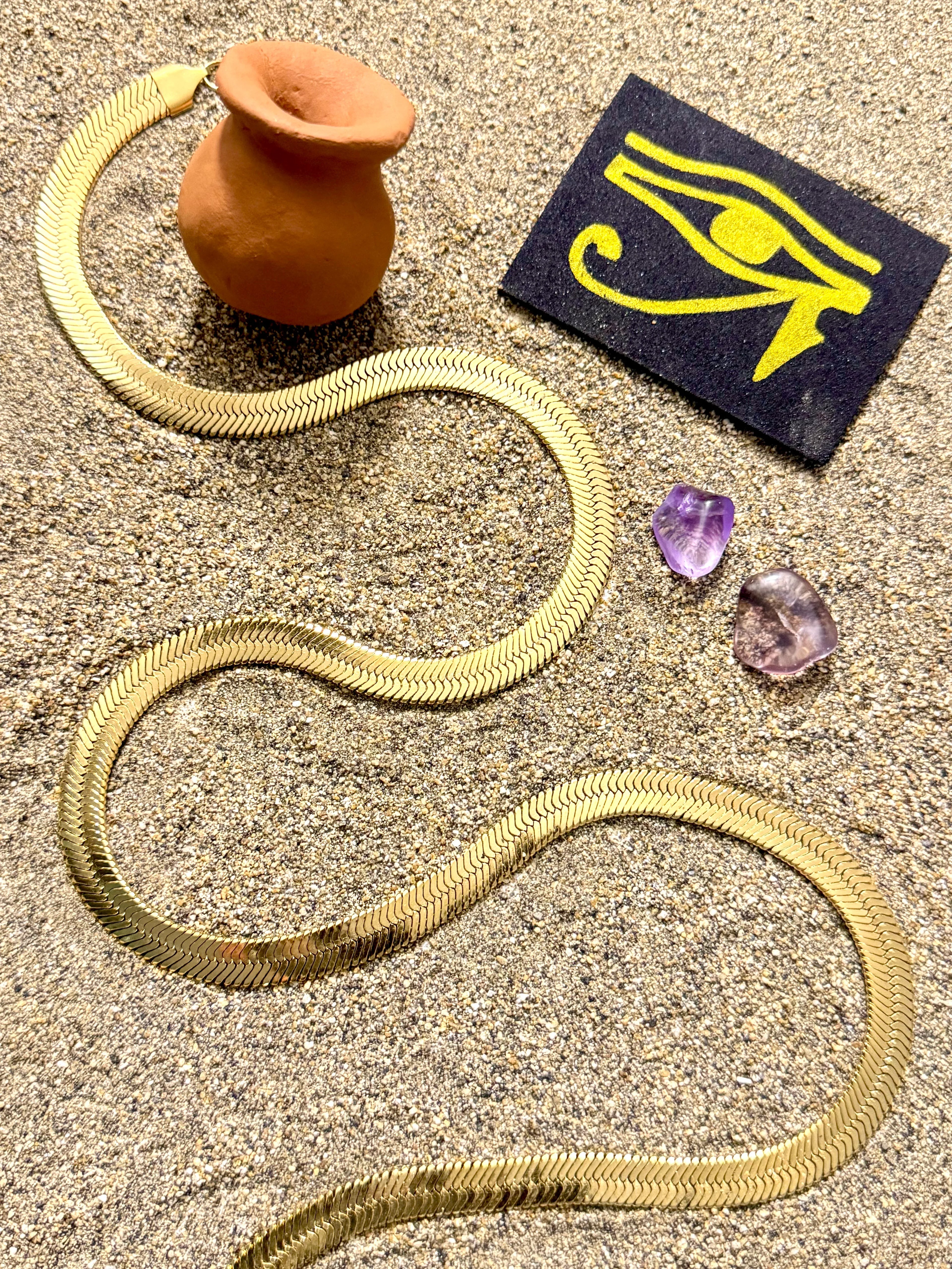 Cadena Luz de Horus Hombre 8mm - Oryos Joyeria