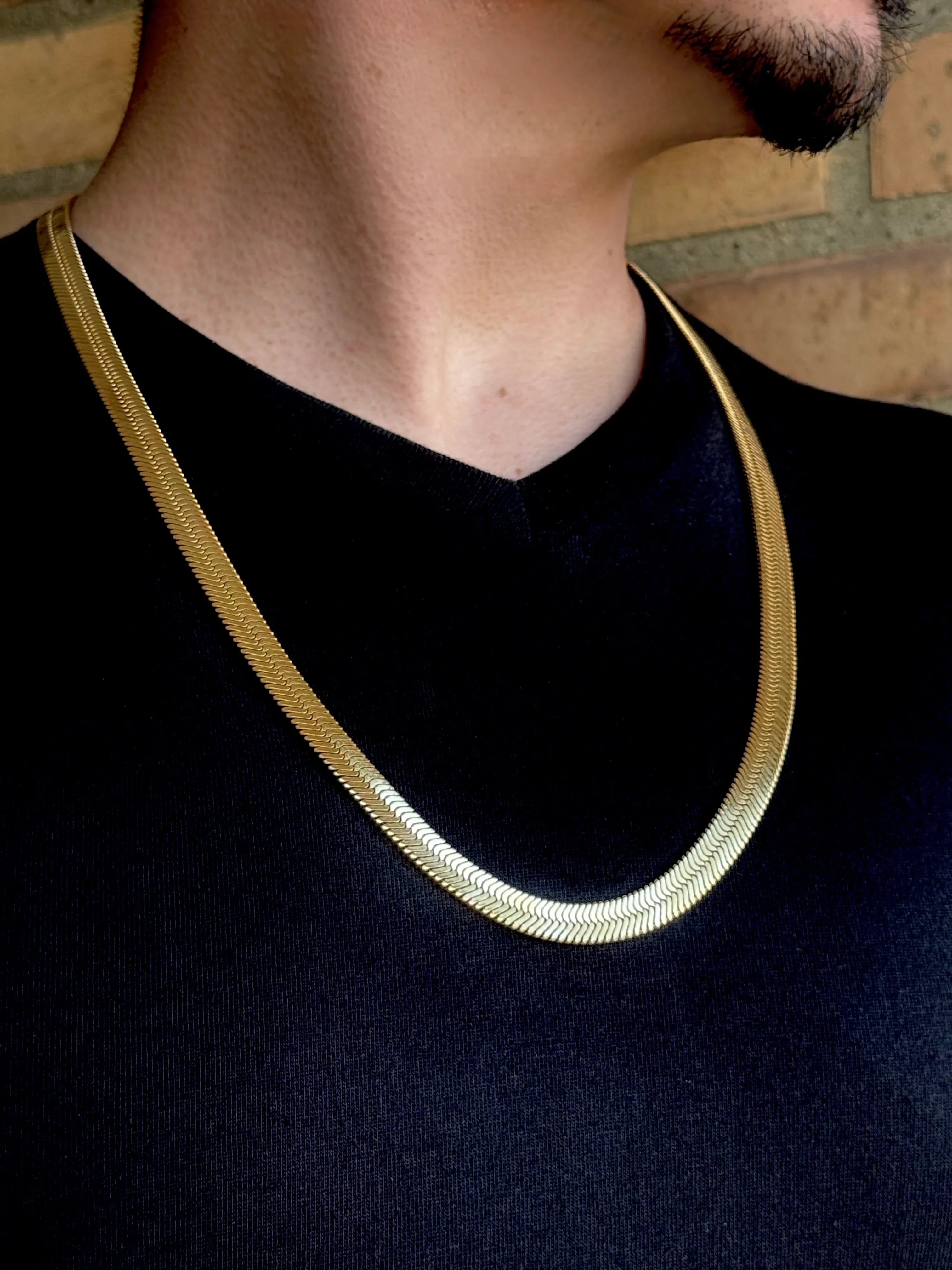 Cadena Luz de Horus Hombre 8mm - Oryos Joyeria