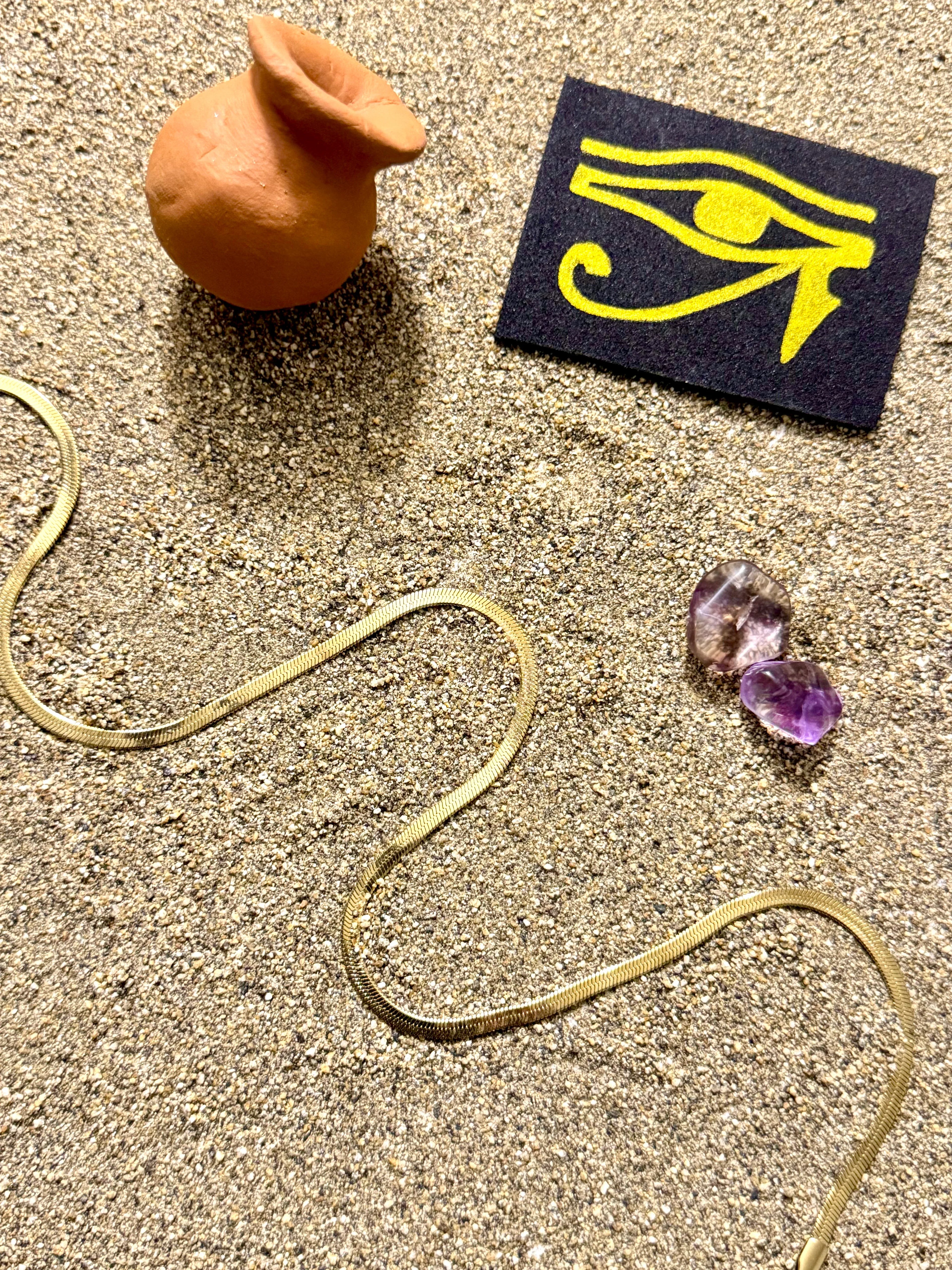 Cadena Luz de Horus Mujer 3mm (45cm) - Oryos Joyeria