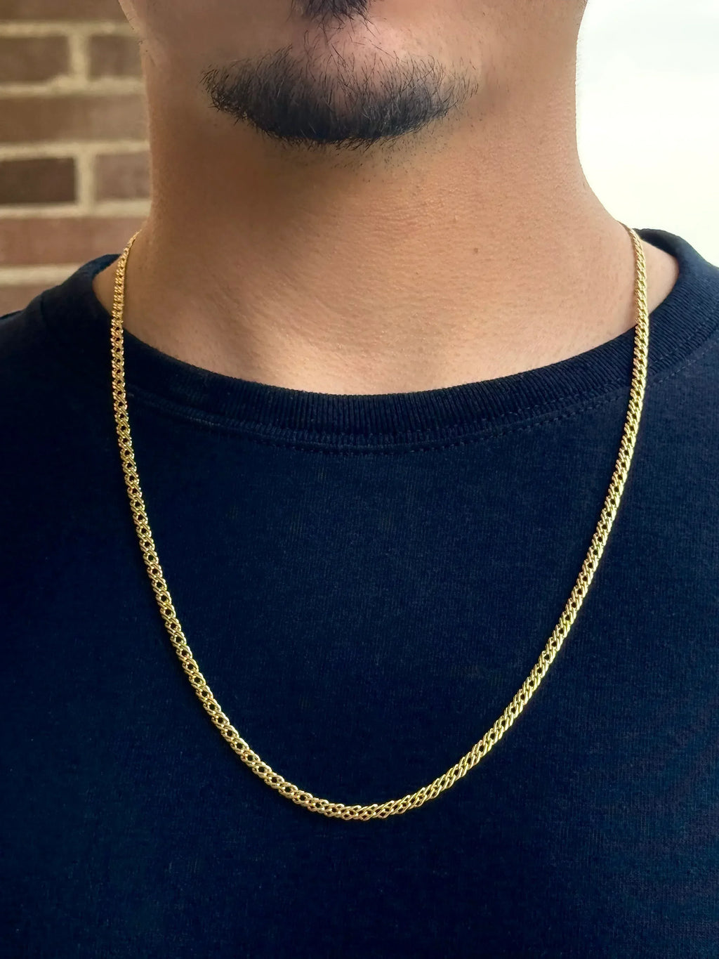 Cadena Abrazo Eterno Hombre 4mm - Oryos Joyeria