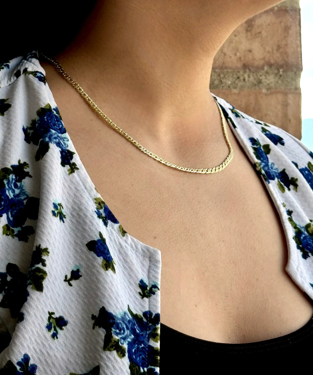 Cadena Abrazo Eterno Mujer 4mm - Oryos Joyeria