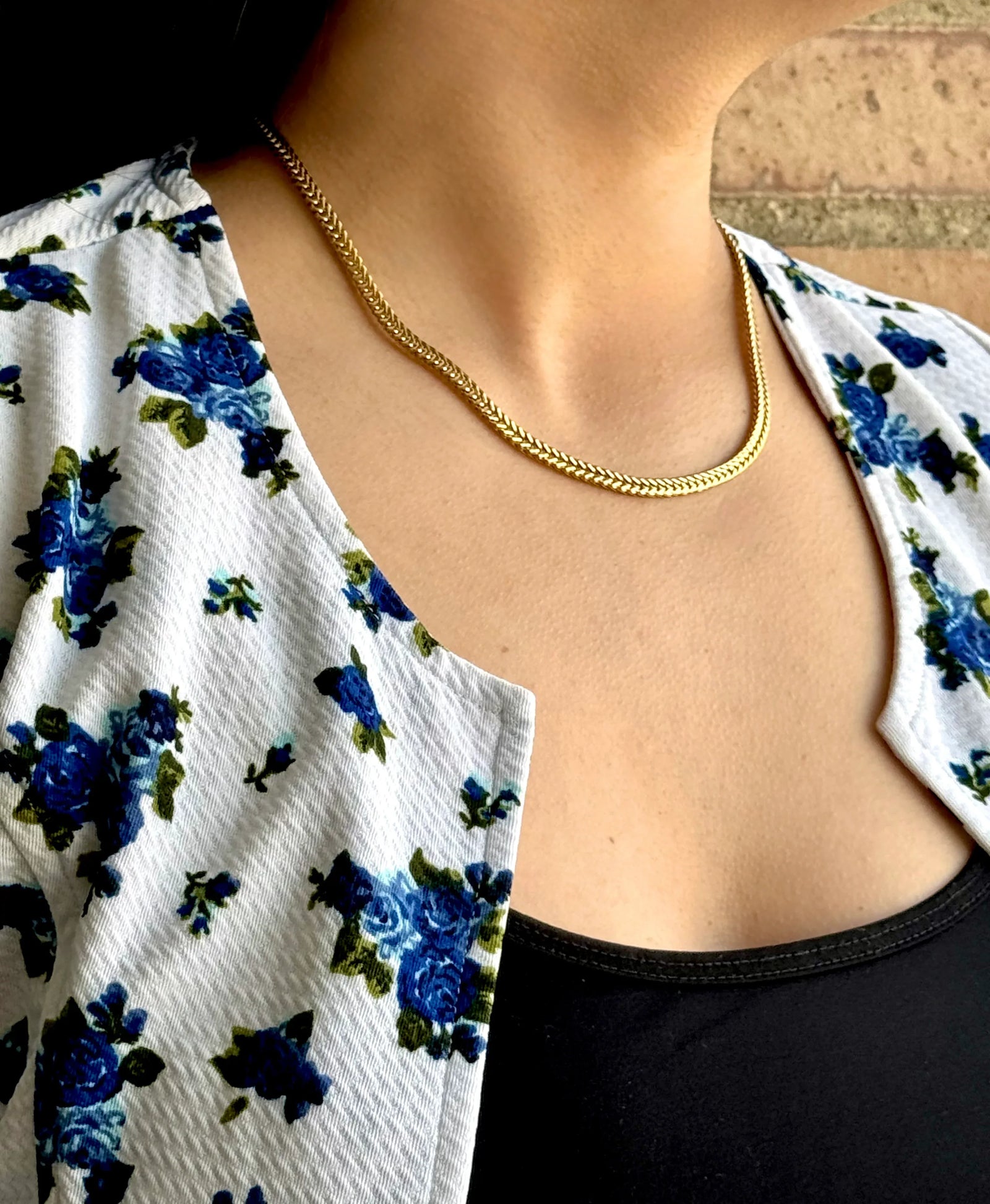 Cadena Escama de Dragón Mujer 4mm - Oryos Joyeria