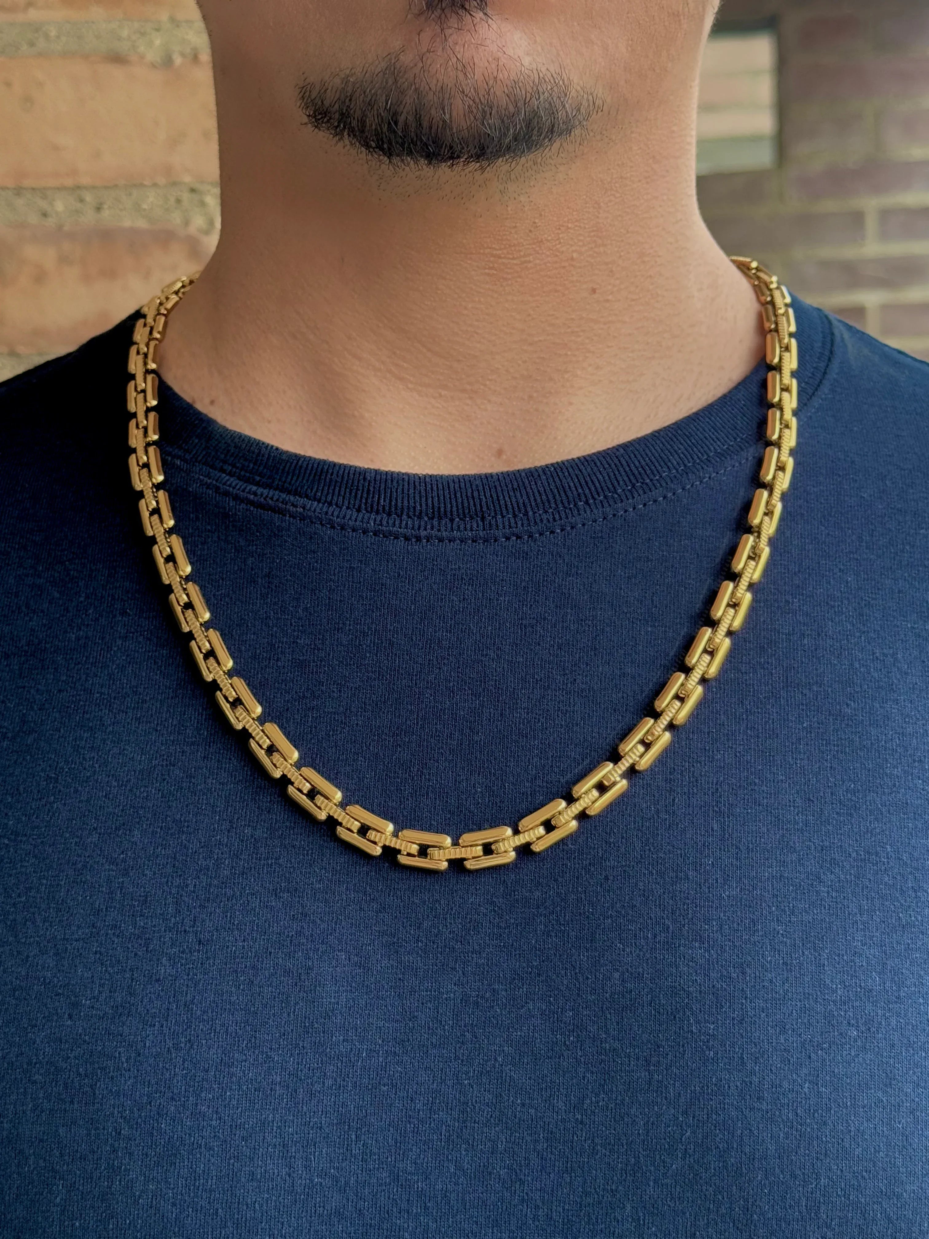 Cadena Camino de Luz Hombre 8mm - Oryos Joyeria