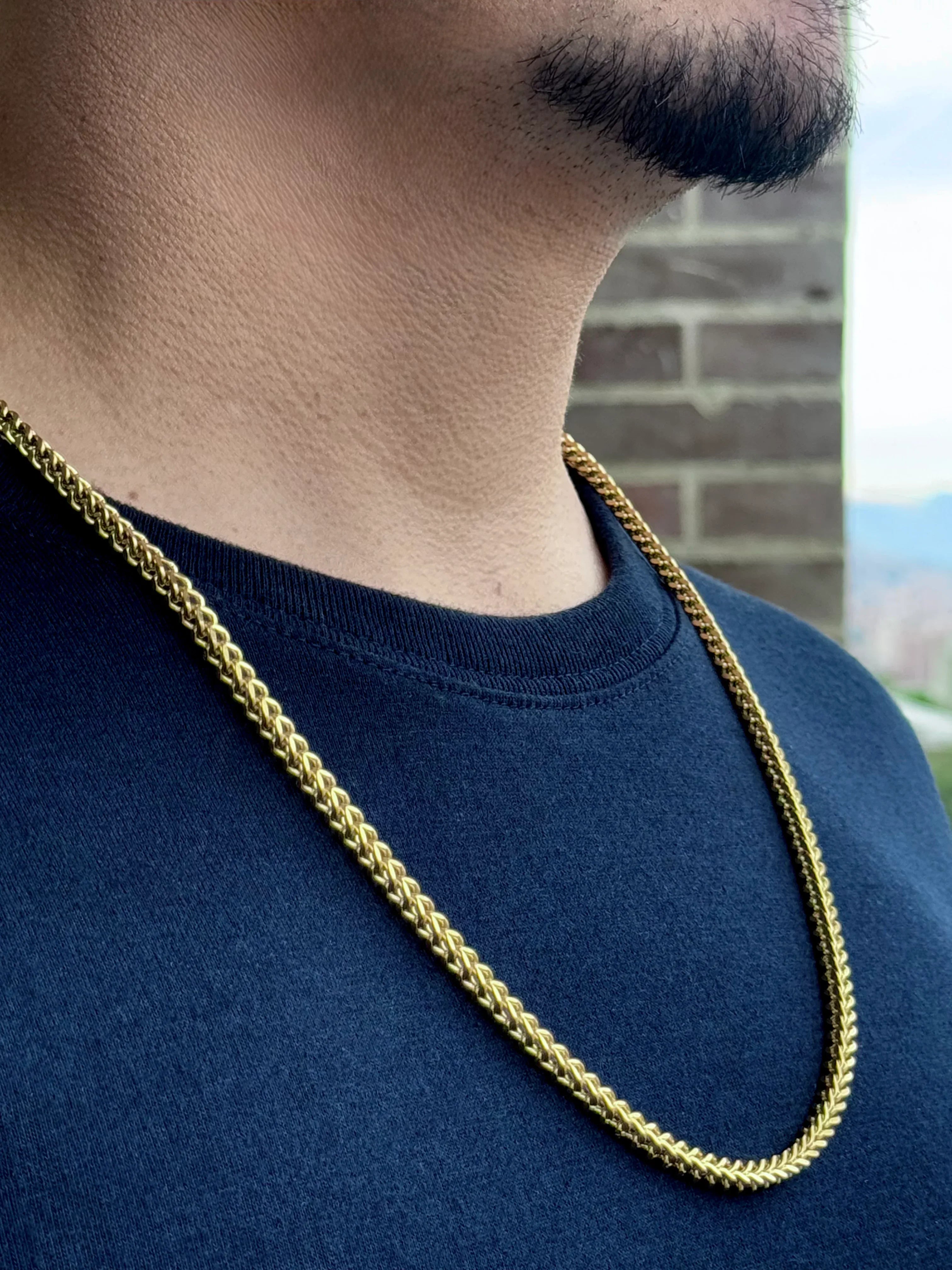 Cadena Muro Imperial Hombre 4mm - Oryos Joyeria