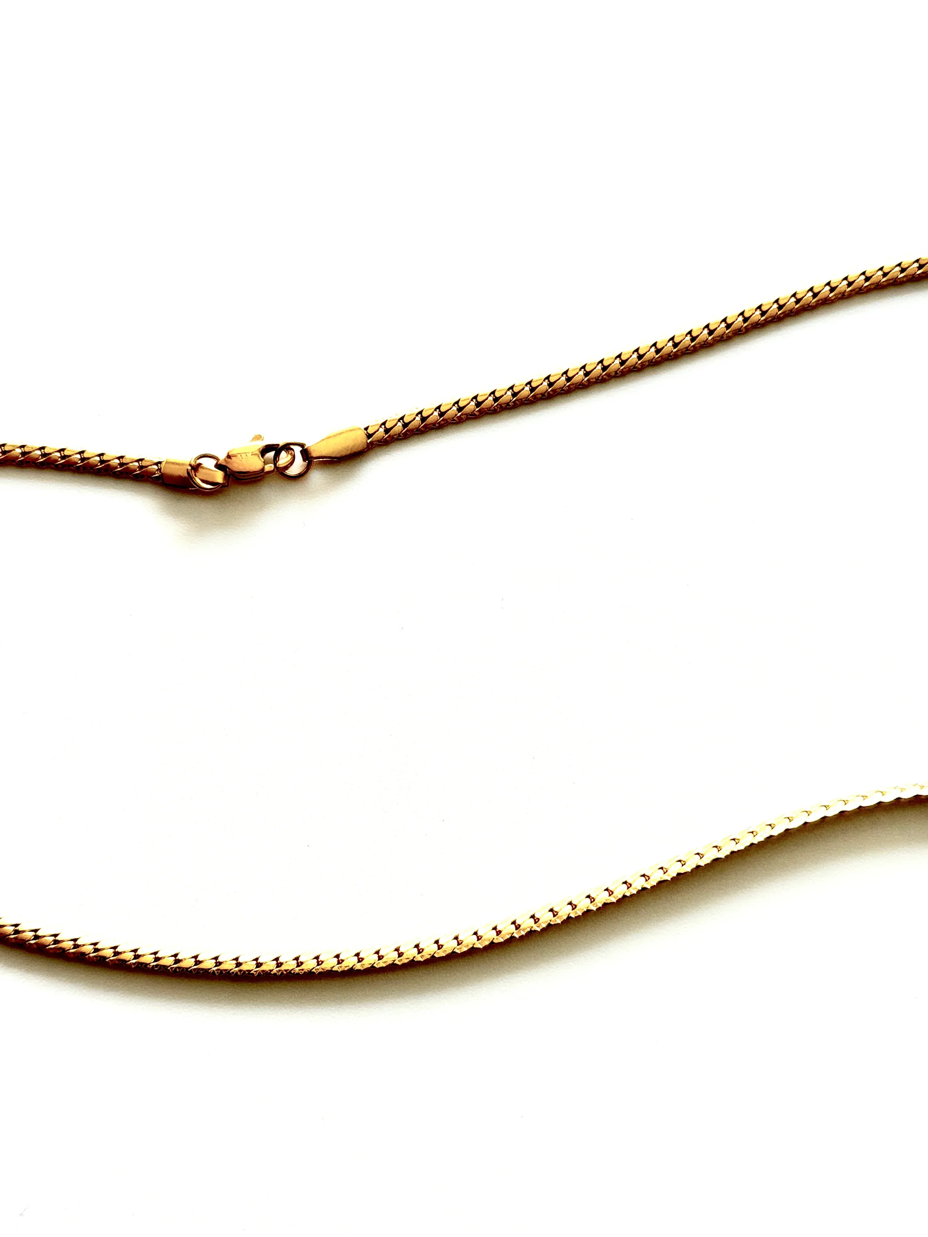 Cadena Runa Dorada Mujer 3mm - Oryos Joyeria