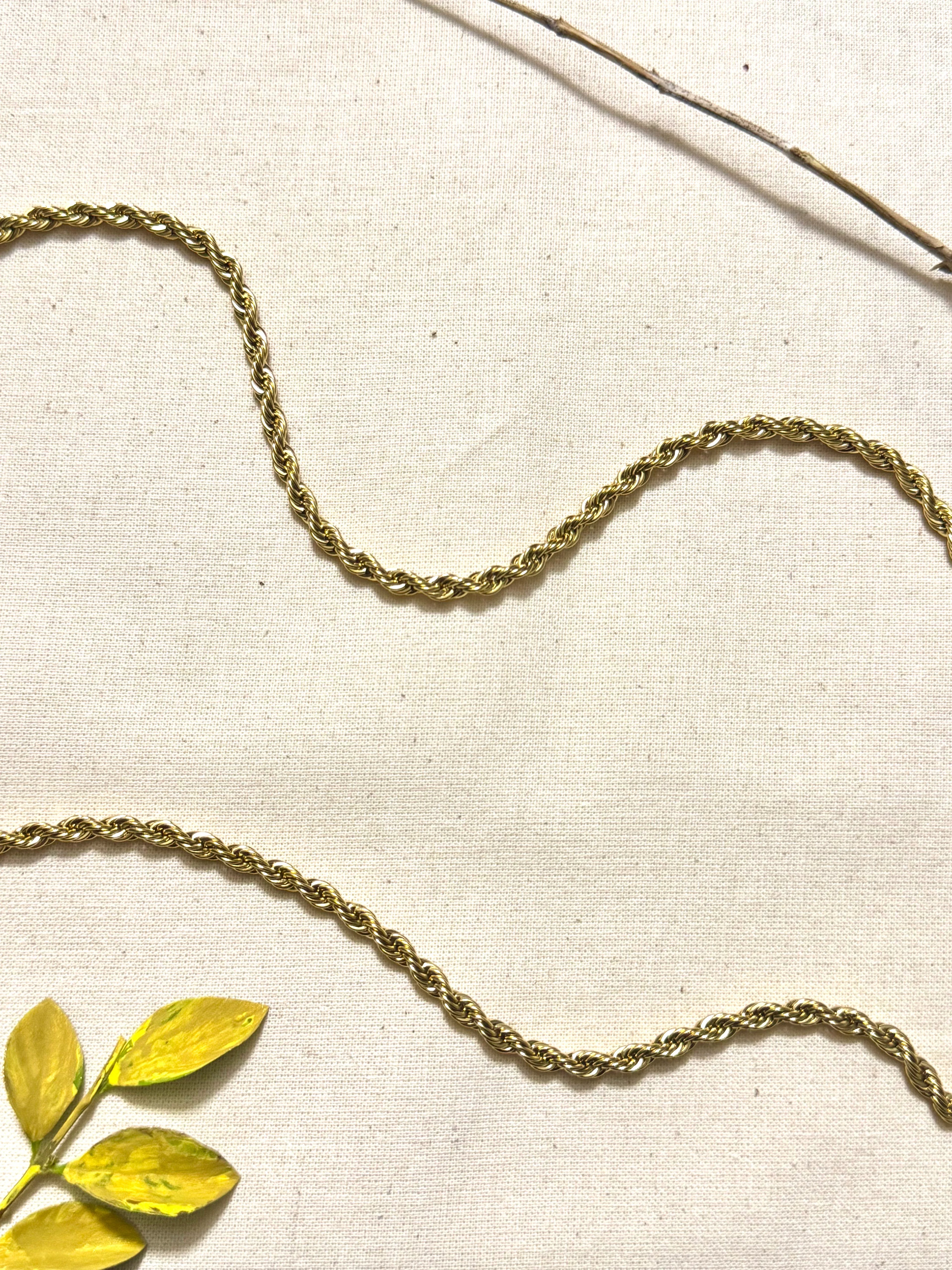 Cadena Hilo Sagrado Hombre 4mm - Oryos Joyeria