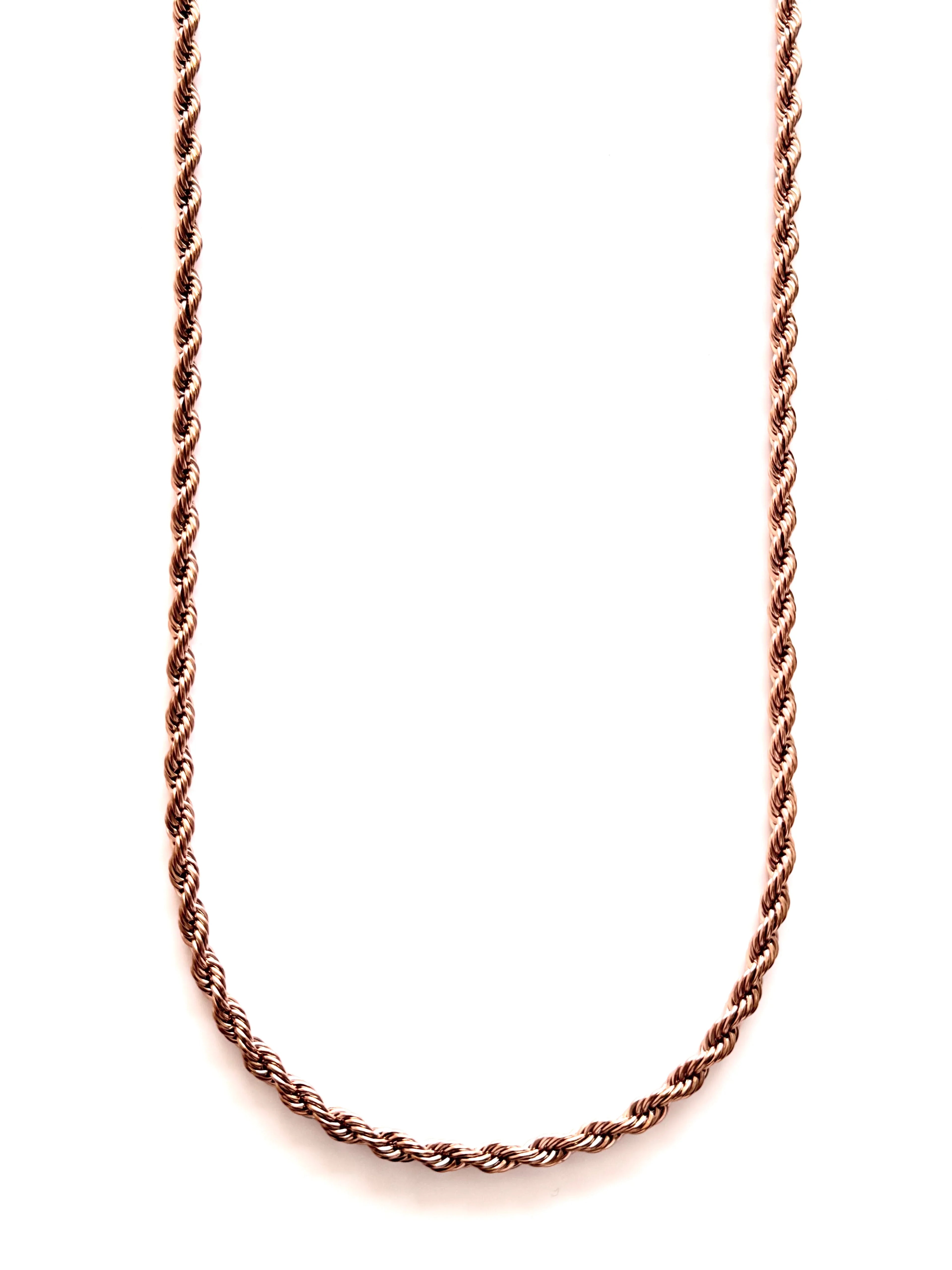 Cadena Hilo Sagrado Rosa Hombre 6mm - Oryos Joyeria