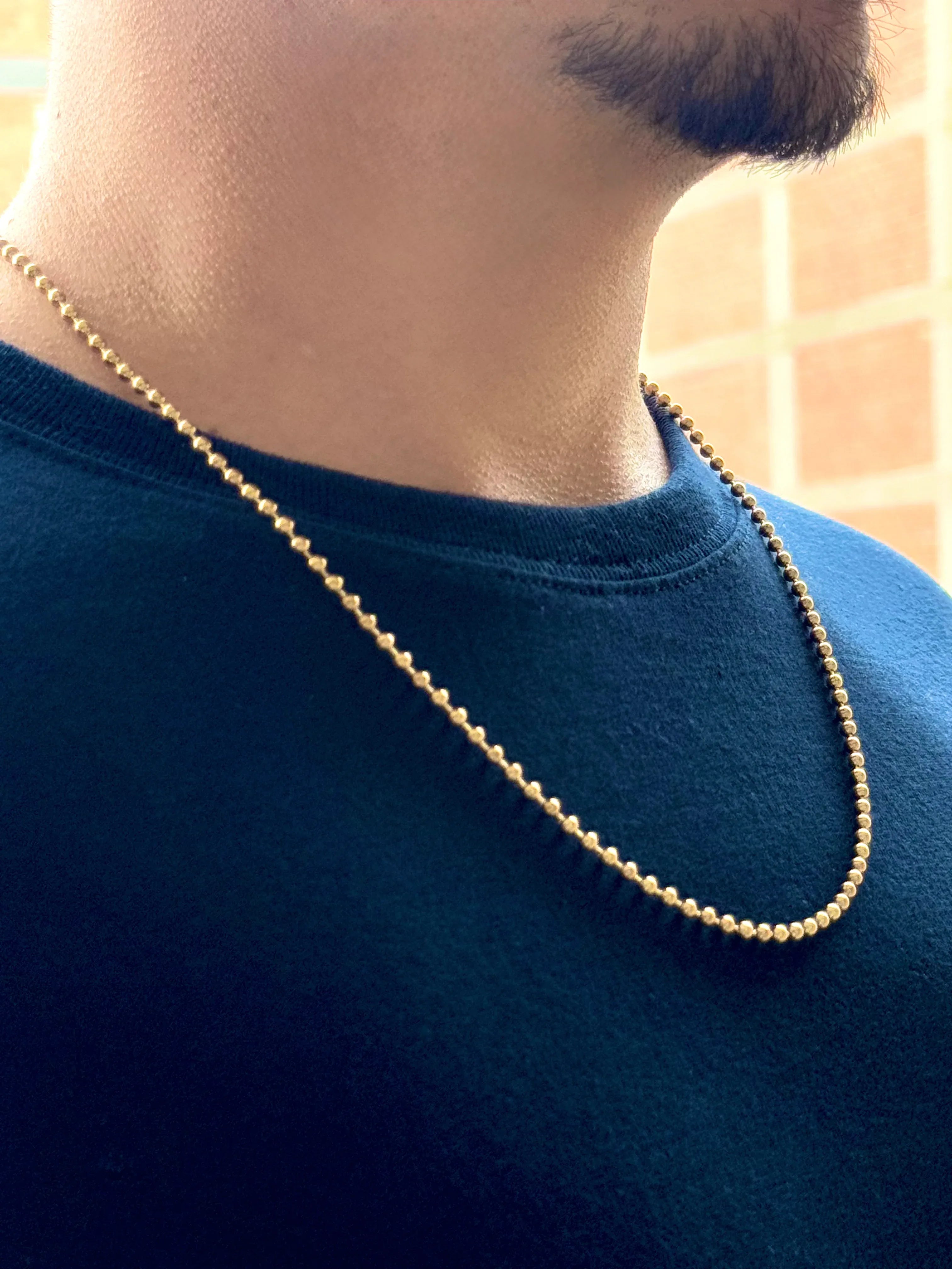 Cadena Orden Táctico Hombre 3mm - Oryos Joyeria