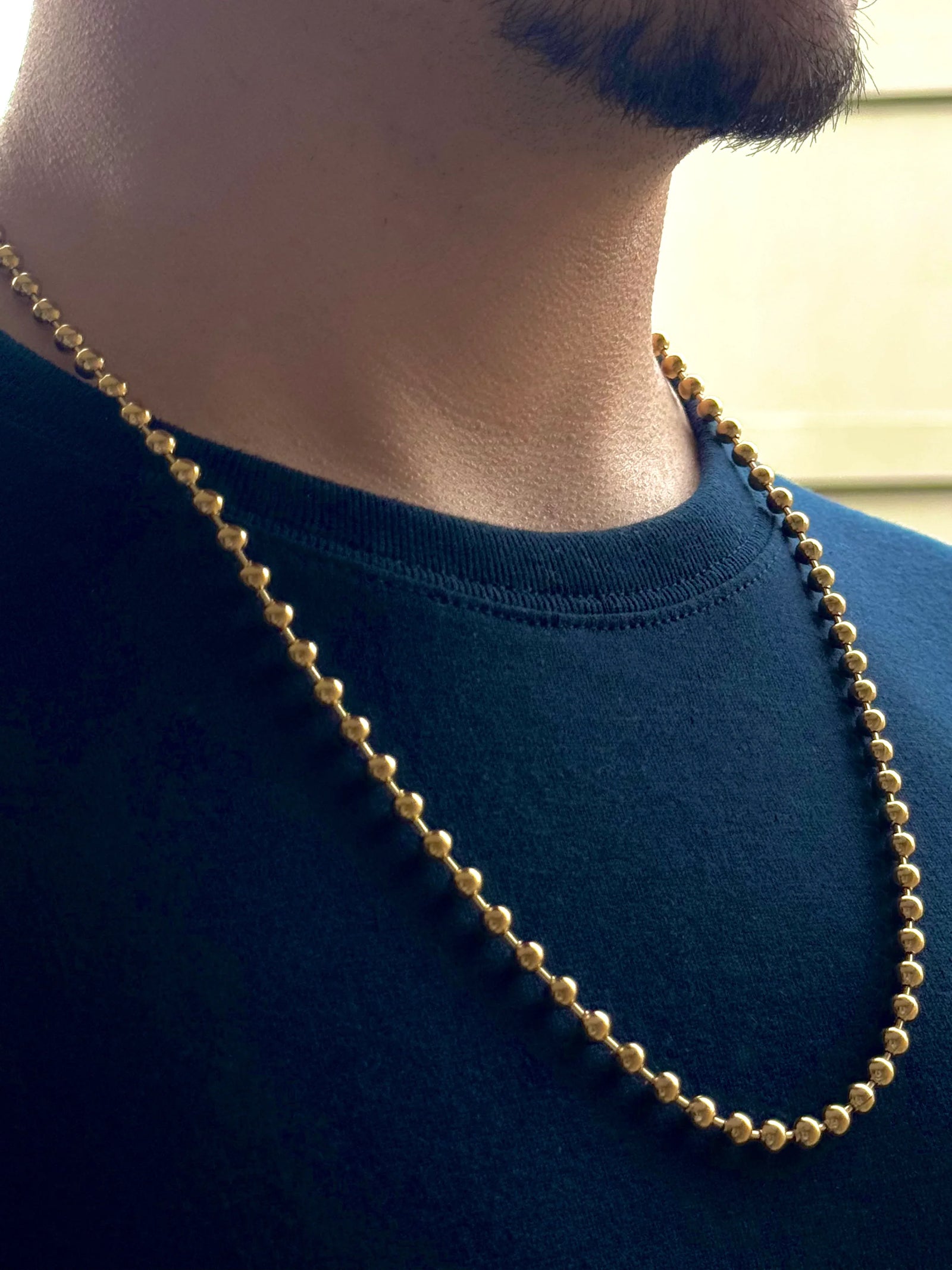 Cadena Orden Táctico Hombre 5mm - Oryos Joyeria