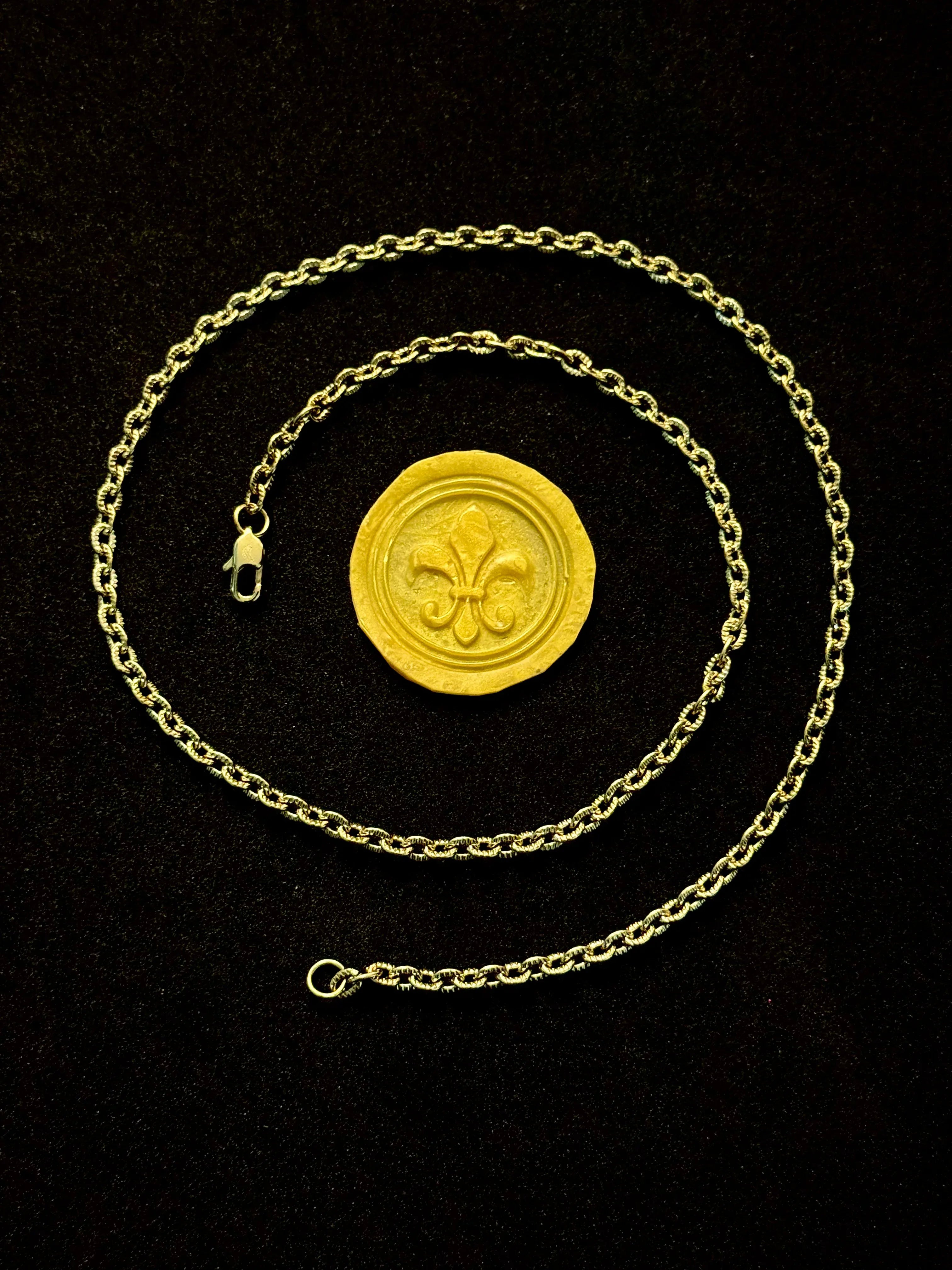 Cadena Sello del Guardián Mujer 3mm - Oryos Joyeria