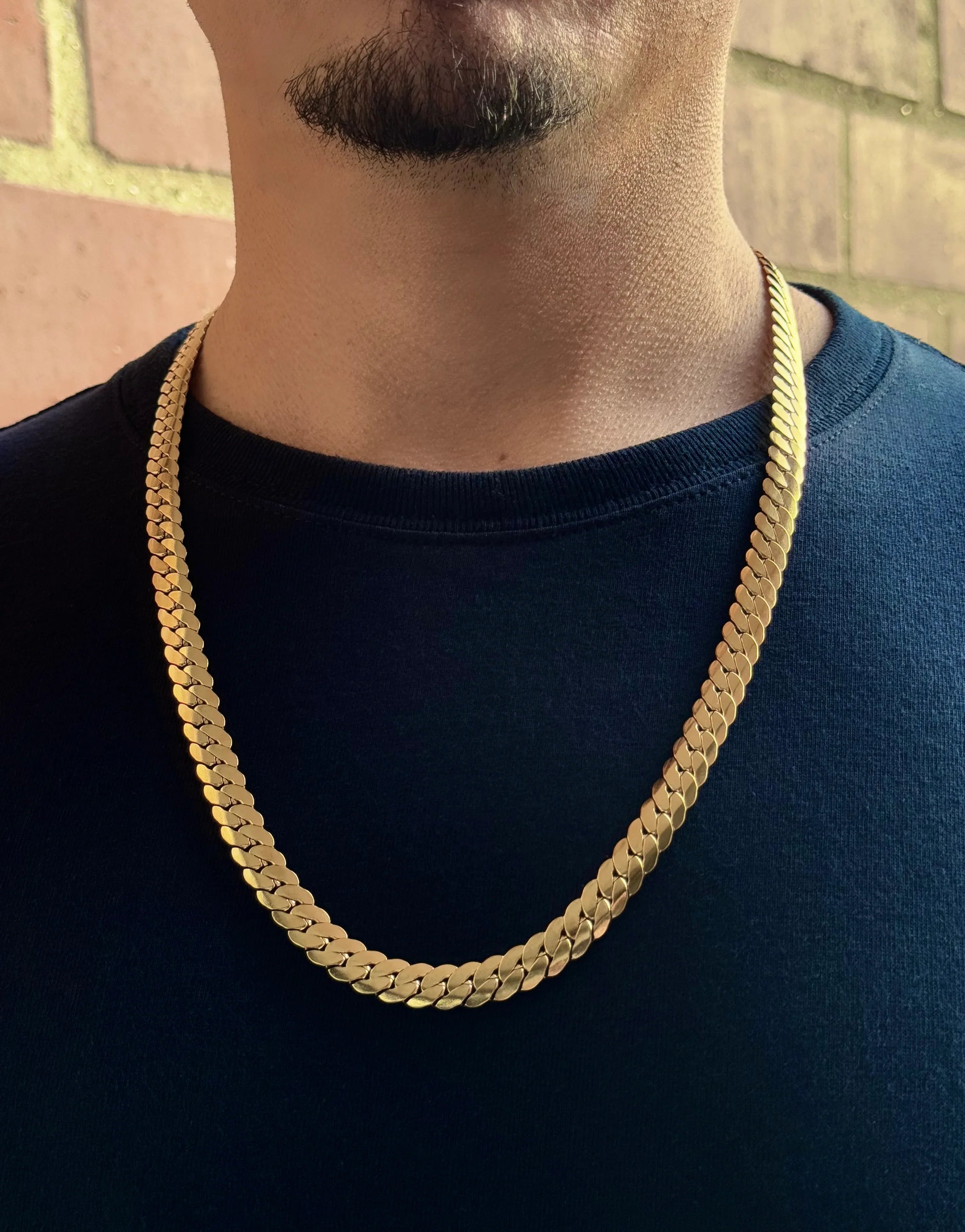 Cadena Colmillo Nocturno Hombre 8.5mm - Oryos Joyeria