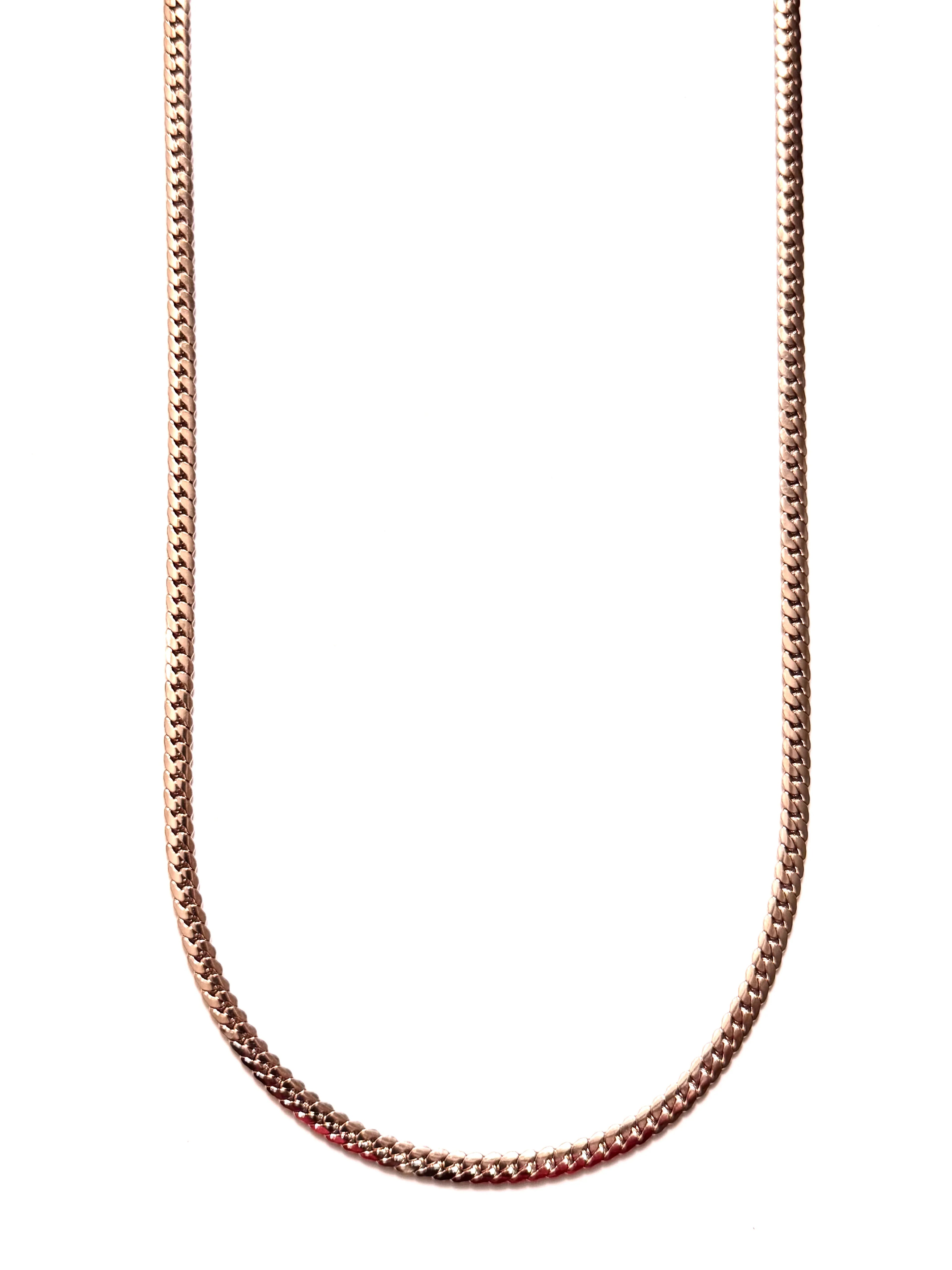 Cadena Colmillo Nocturno Rosa Hombre 6mm - Oryos Joyeria