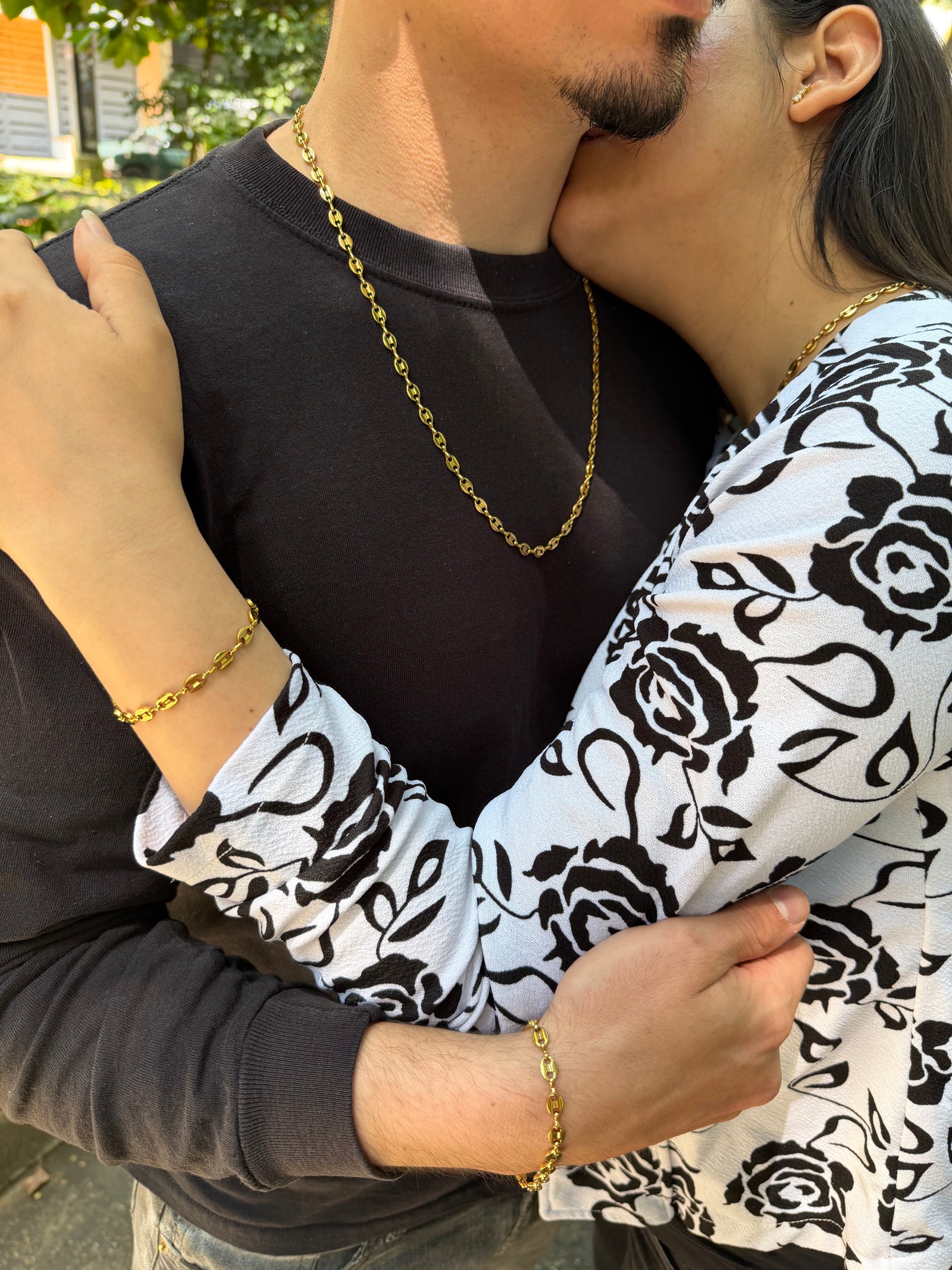 Combo Parejas Pulsera y Cadena Semilla Sagrada - Oryos Joyeria