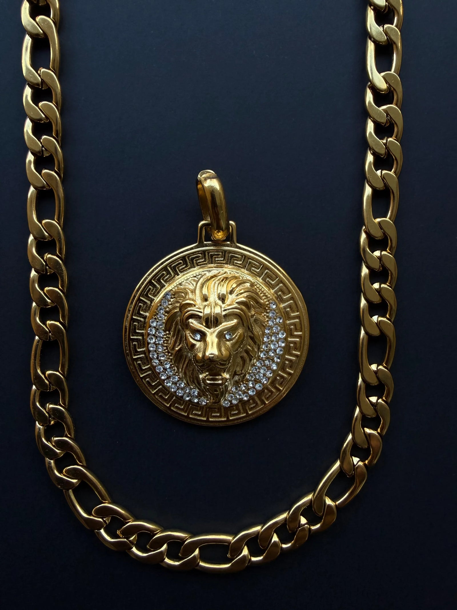 Combo Cadena Legado Clásico 6mm + Dije León - Oryos Joyeria