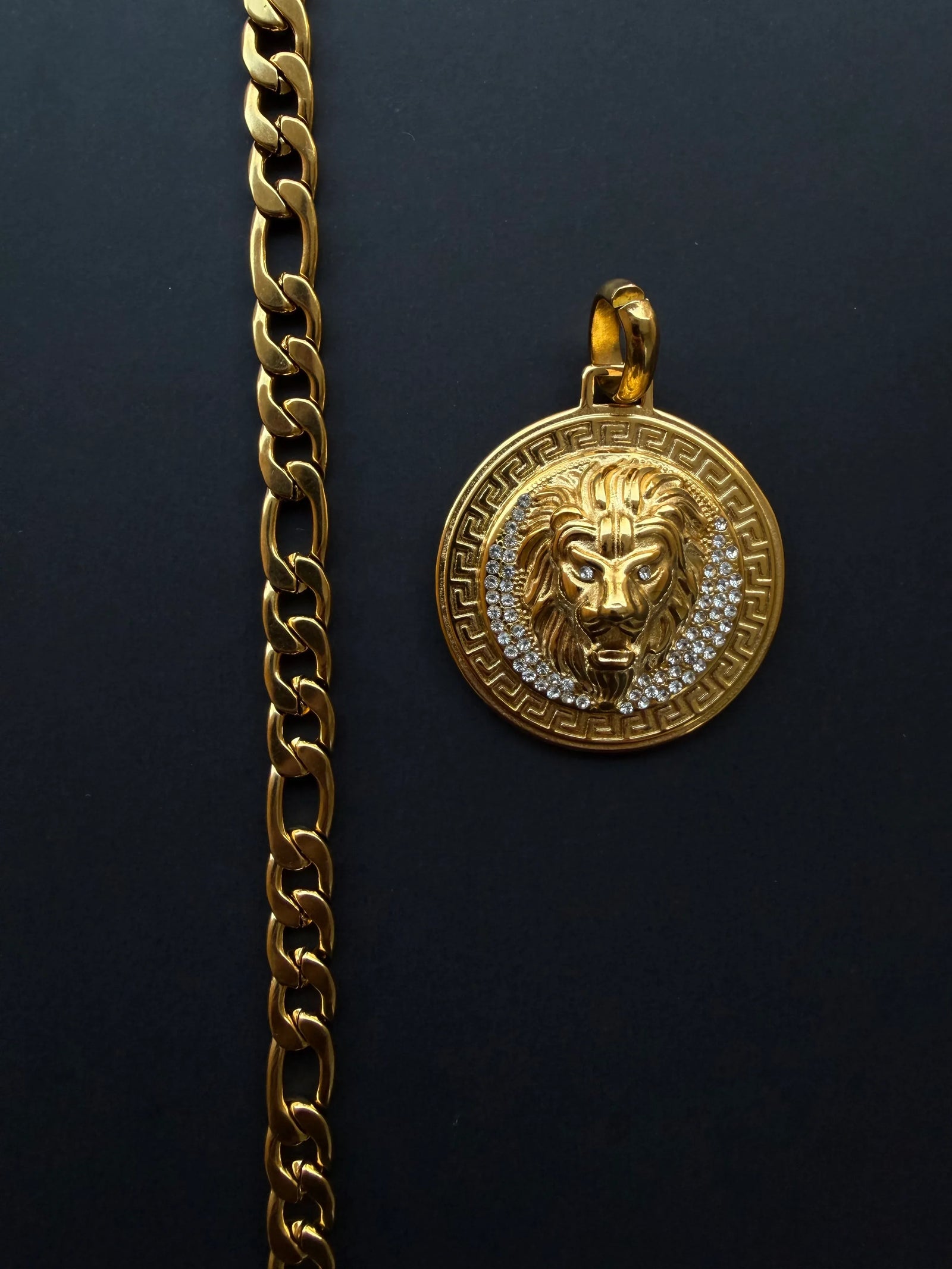 Combo Cadena Legado Clásico 6mm + Dije León - Oryos Joyeria