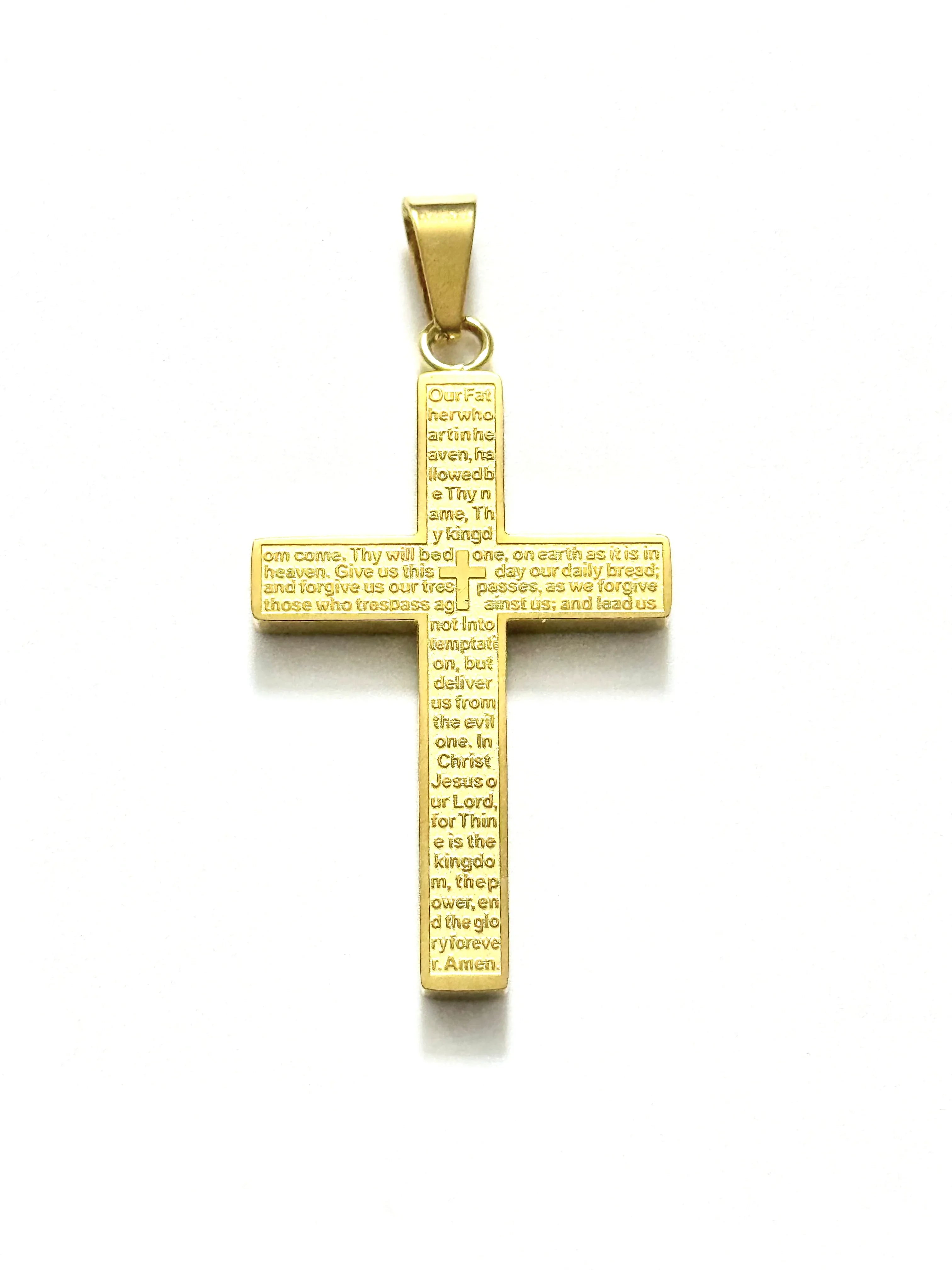 Dije Cruz Letras - Oryos Joyeria