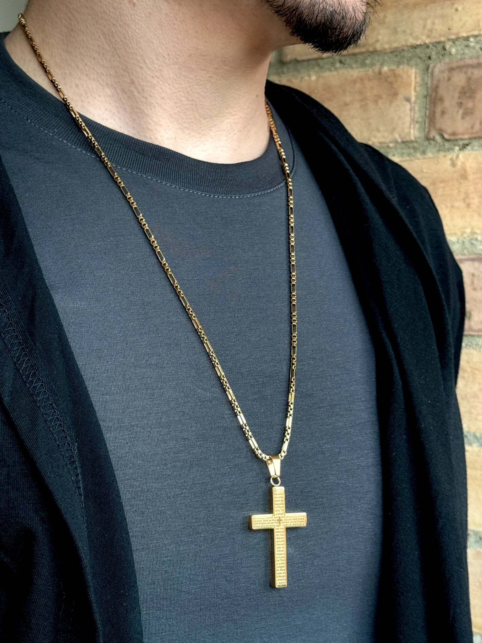 Dije Cruz Letras - Oryos Joyeria