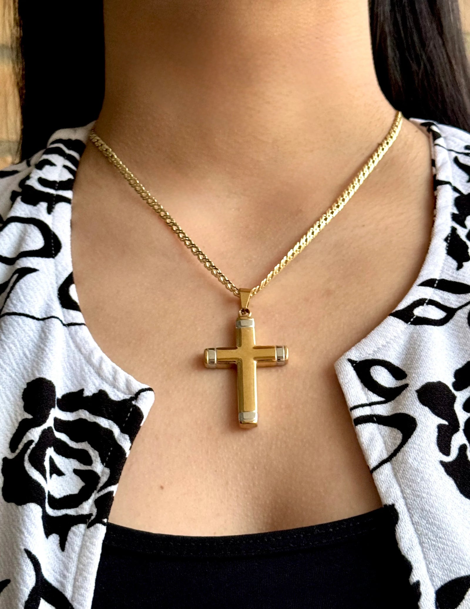 Dije Cruz Plata - Oryos Joyeria