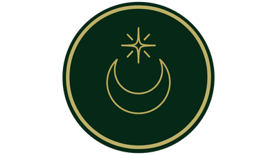 Icono de una luna con una estrella arriba