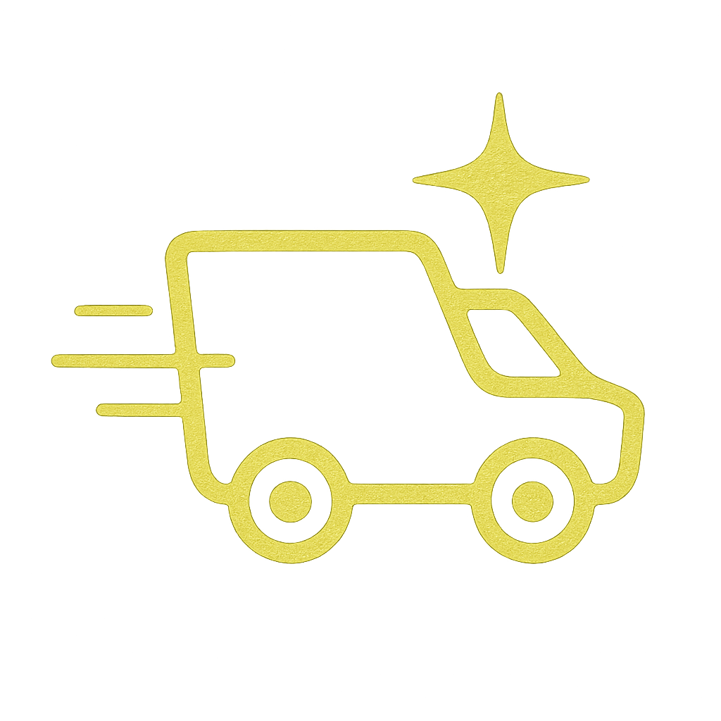 Icono de carrito de entregas