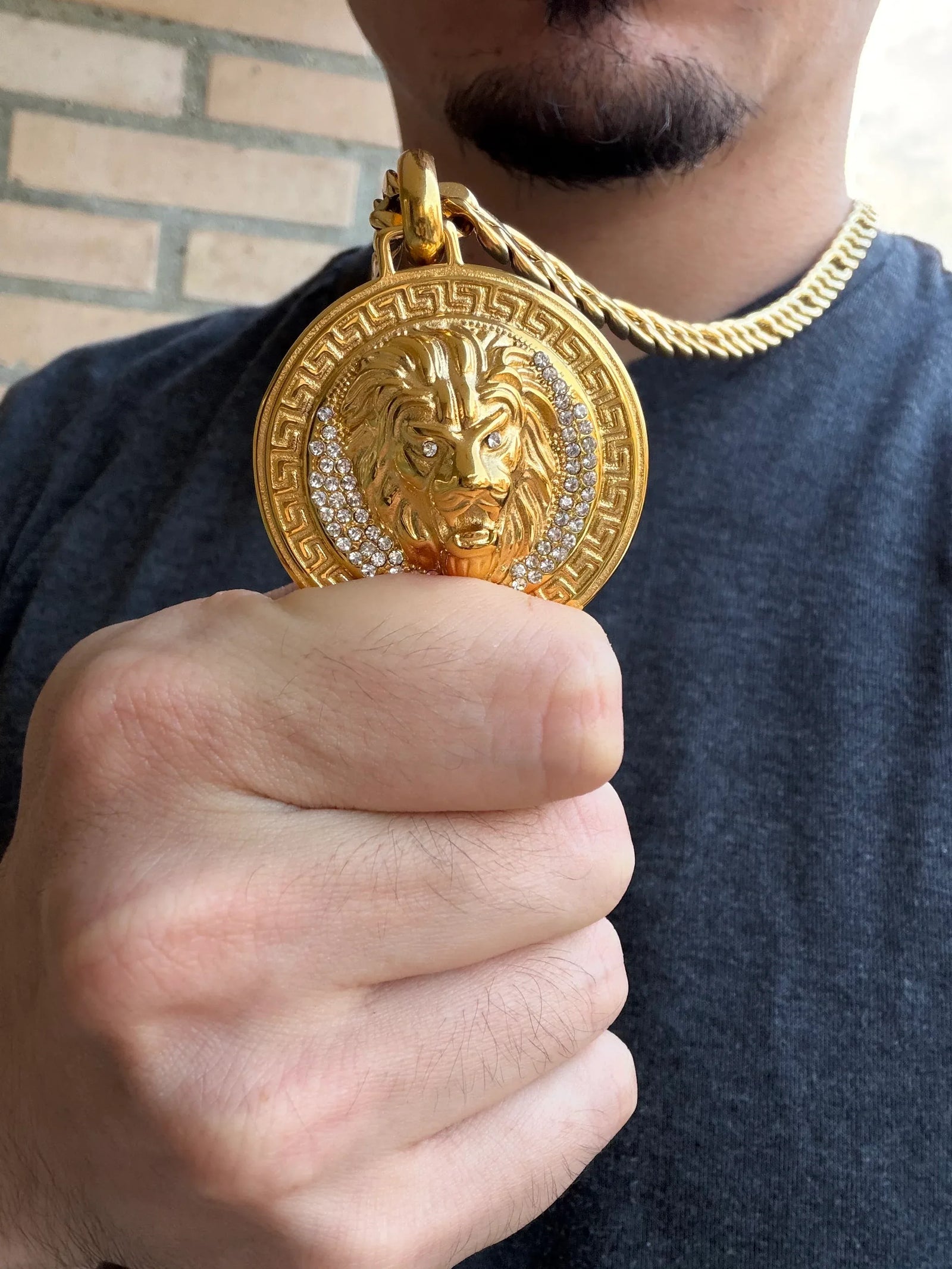 Combo Cadena Legado Clásico 6mm + Dije León - Oryos Joyeria