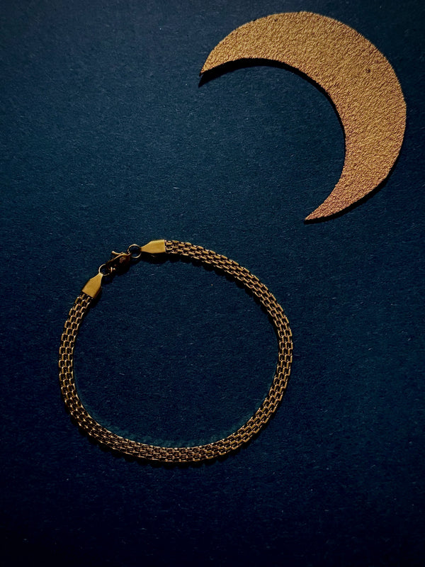 Pulsera Luna de Oriente Hombre 4mm - Oryos Joyeria