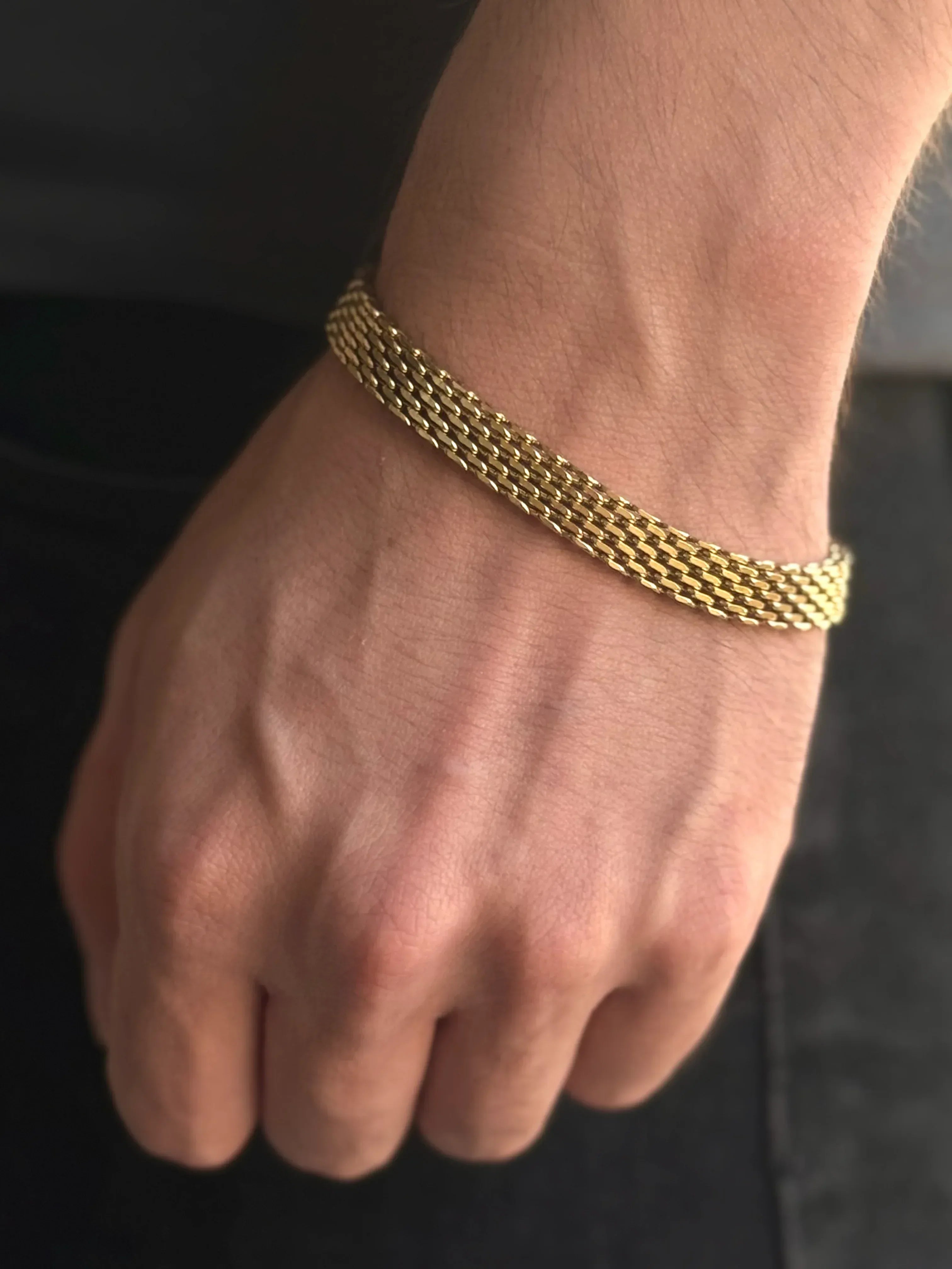 Pulsera Luna de Oriente Hombre 9mm - Oryos Joyeria