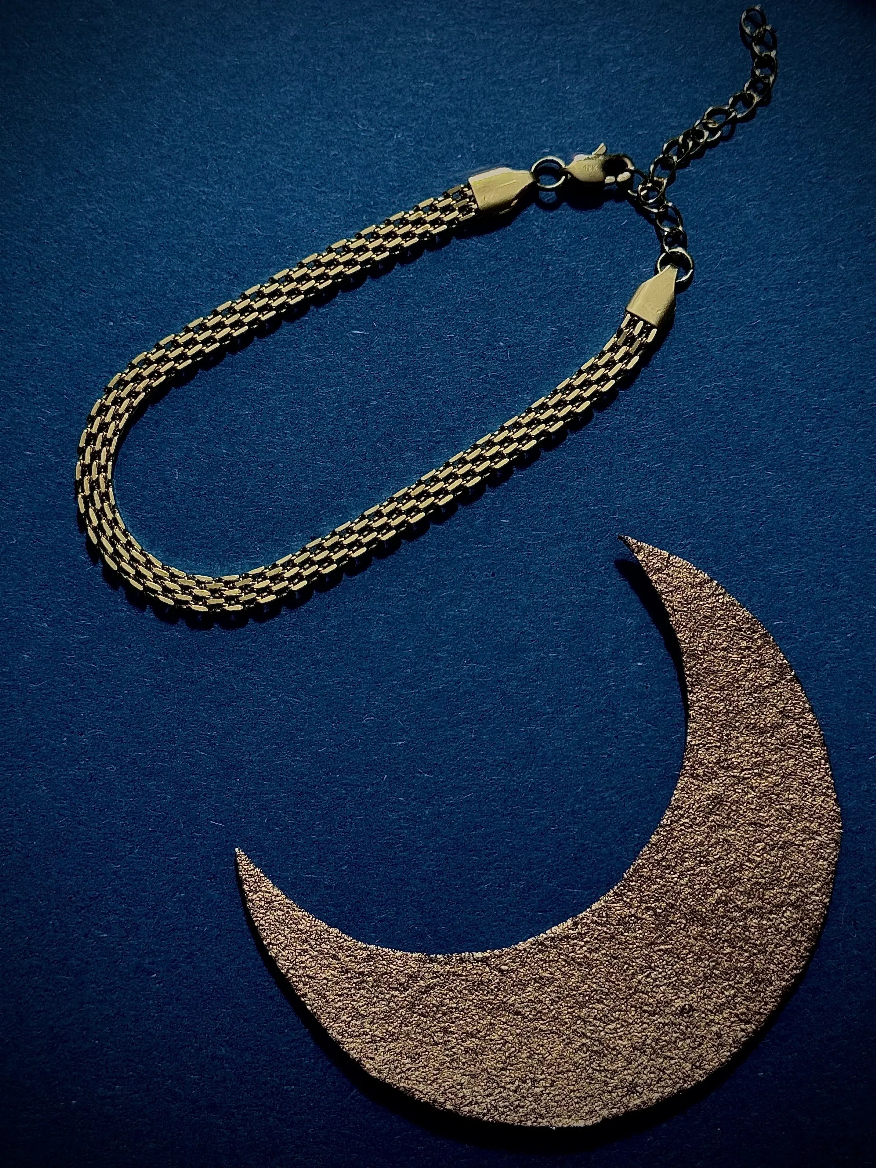 Pulsera Luna de Oriente Mujer 4mm - Oryos Joyeria