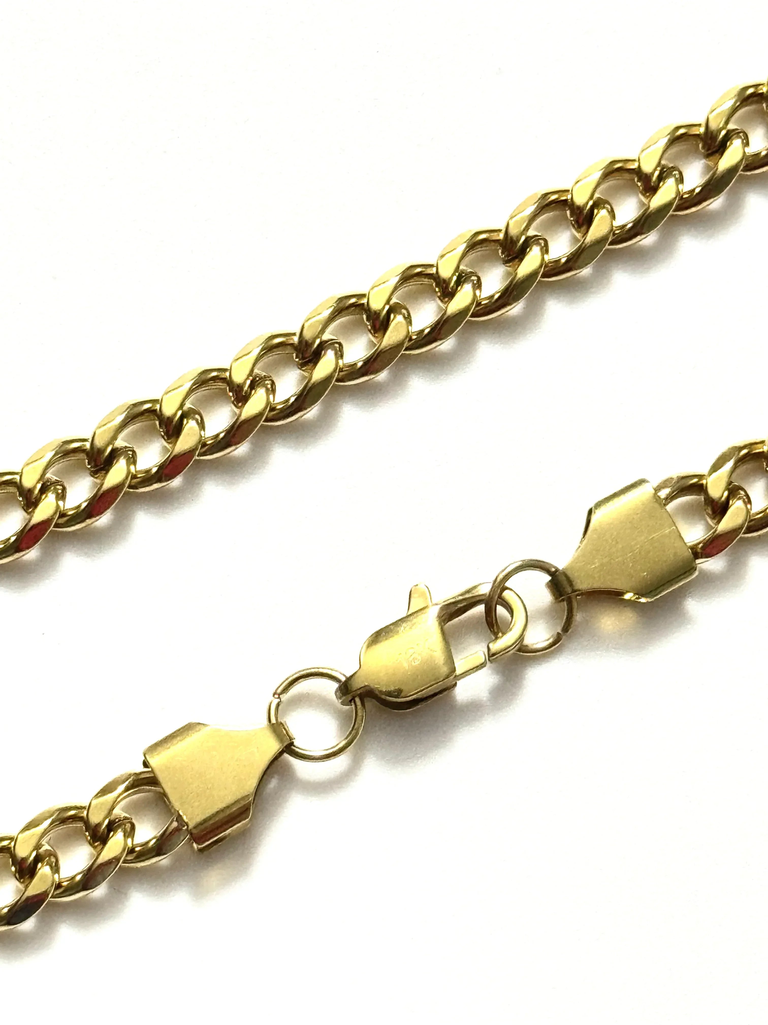 Pulsera Ritmo Dorado Hombre 6mm - Oryos Joyeria