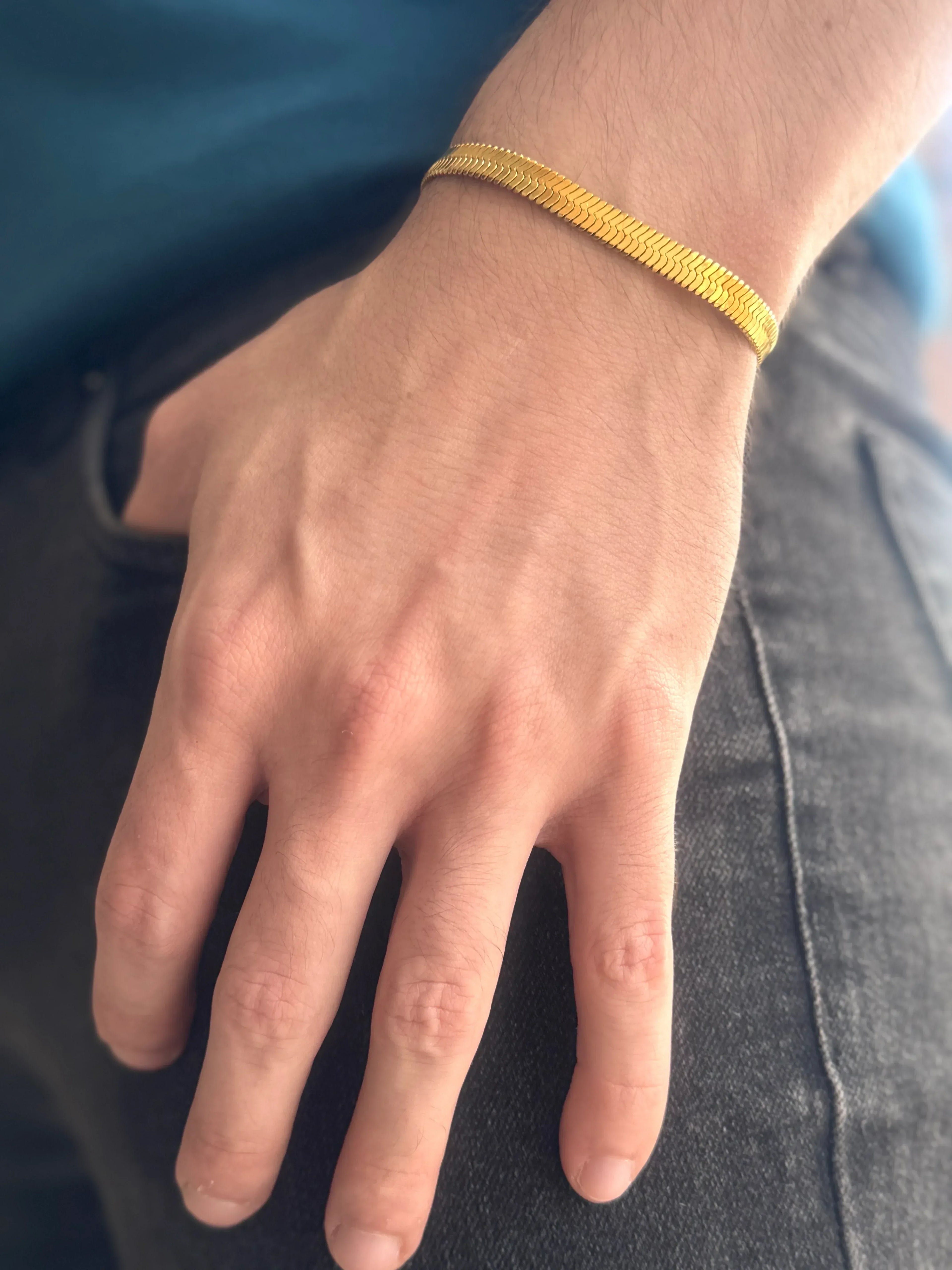 Pulsera Luz de Horus Hombre 6mm - Oryos Joyeria