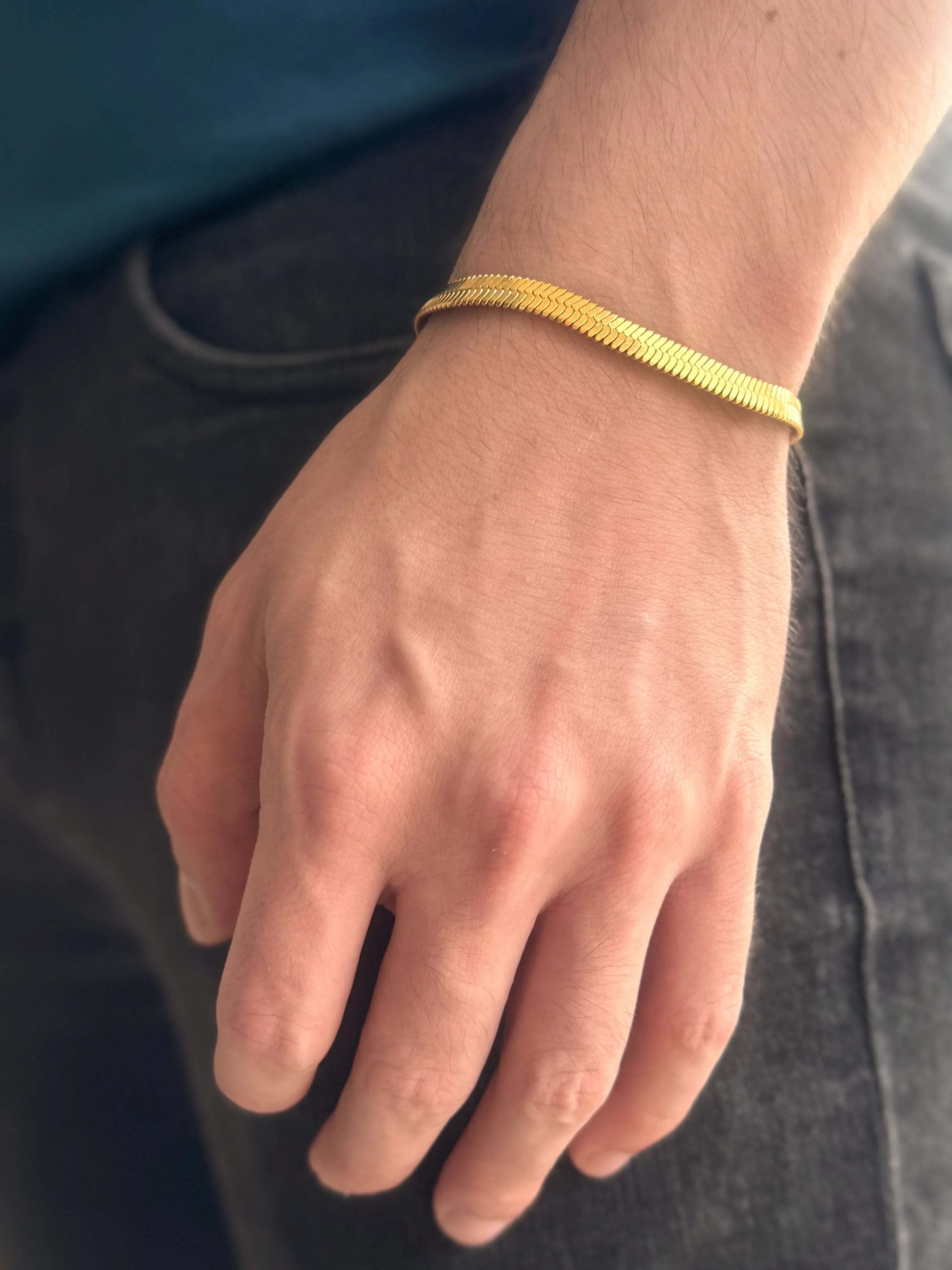 Pulsera Luz de Horus Hombre 6mm - Oryos Joyeria