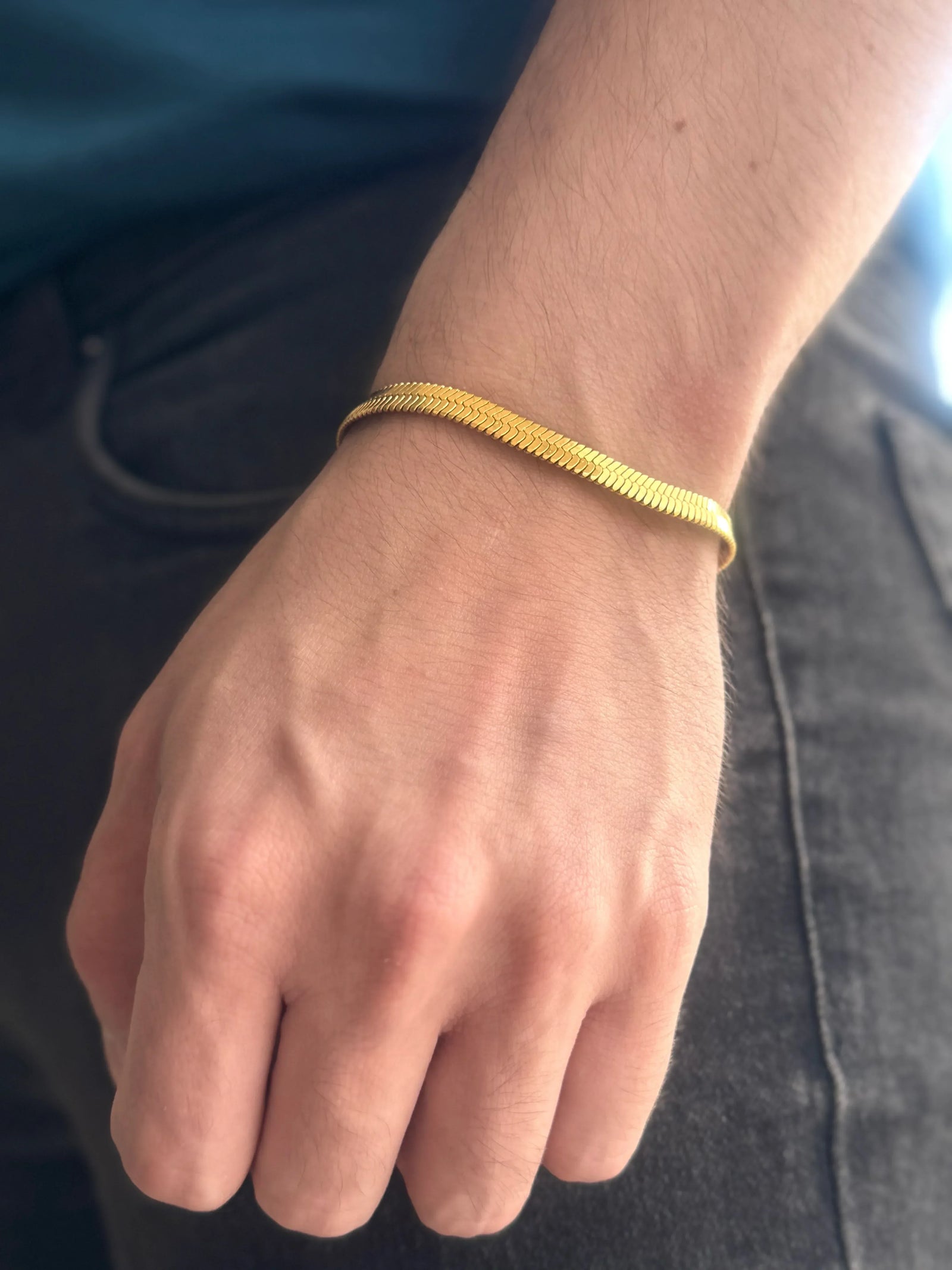 Pulsera Luz de Horus Hombre 6mm - Oryos Joyeria