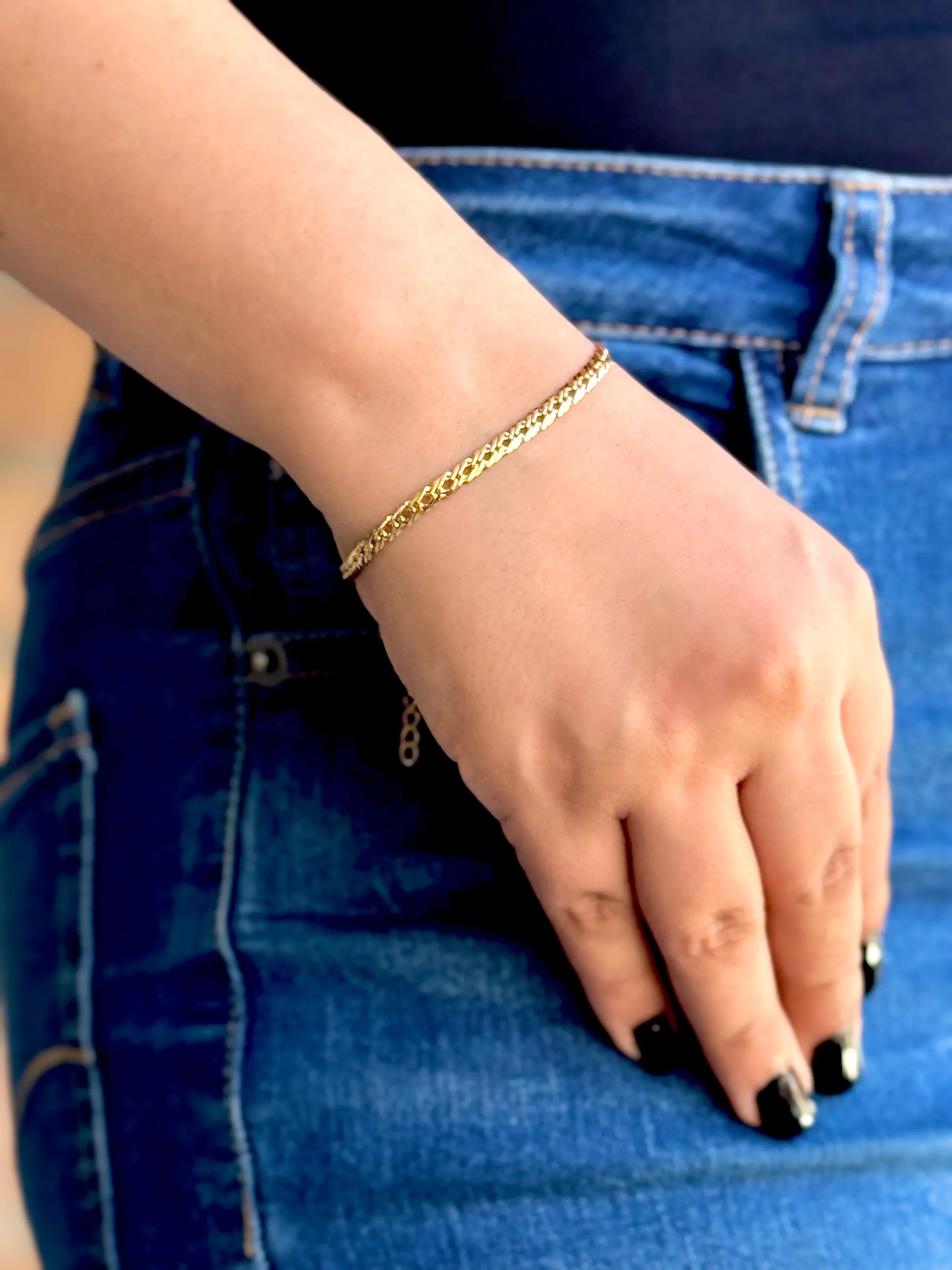 Pulsera Abrazo Eterno Mujer 4mm - Oryos Joyeria