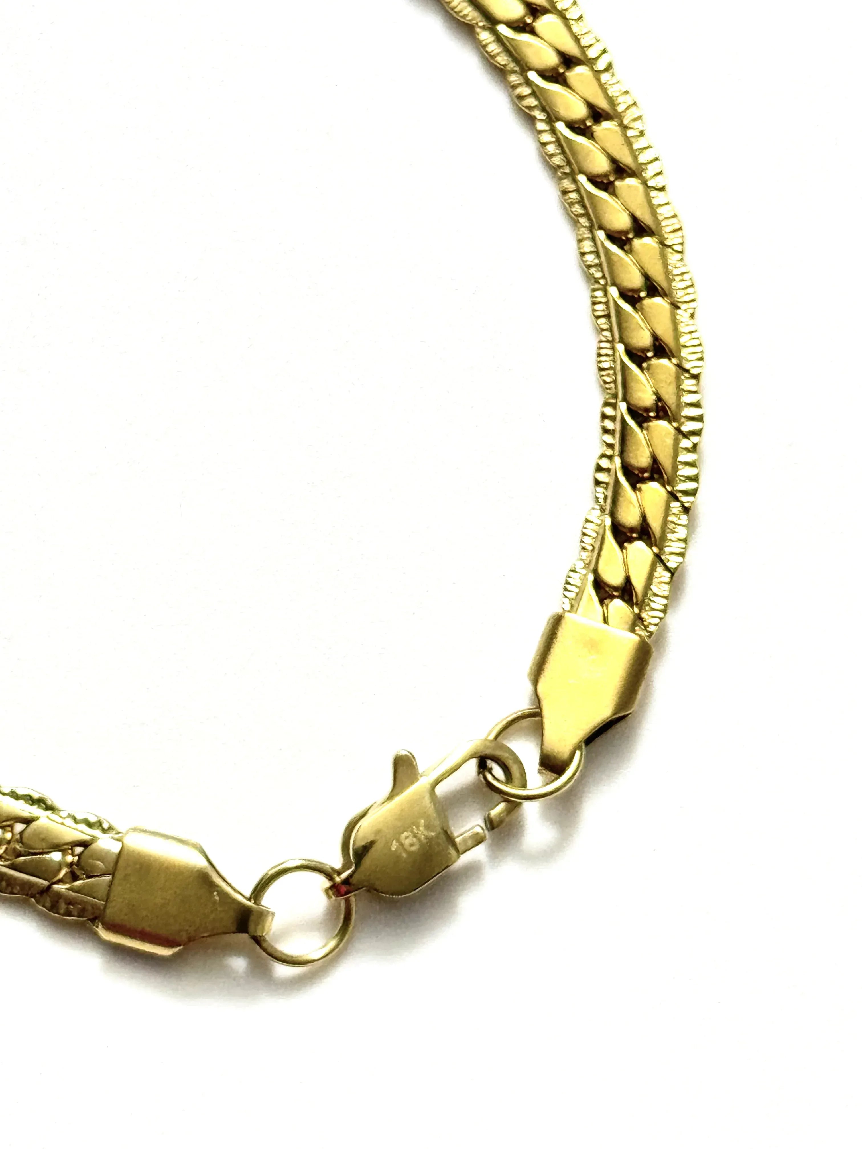 Pulsera Runa Dorada Hombre 6mm - Oryos Joyeria