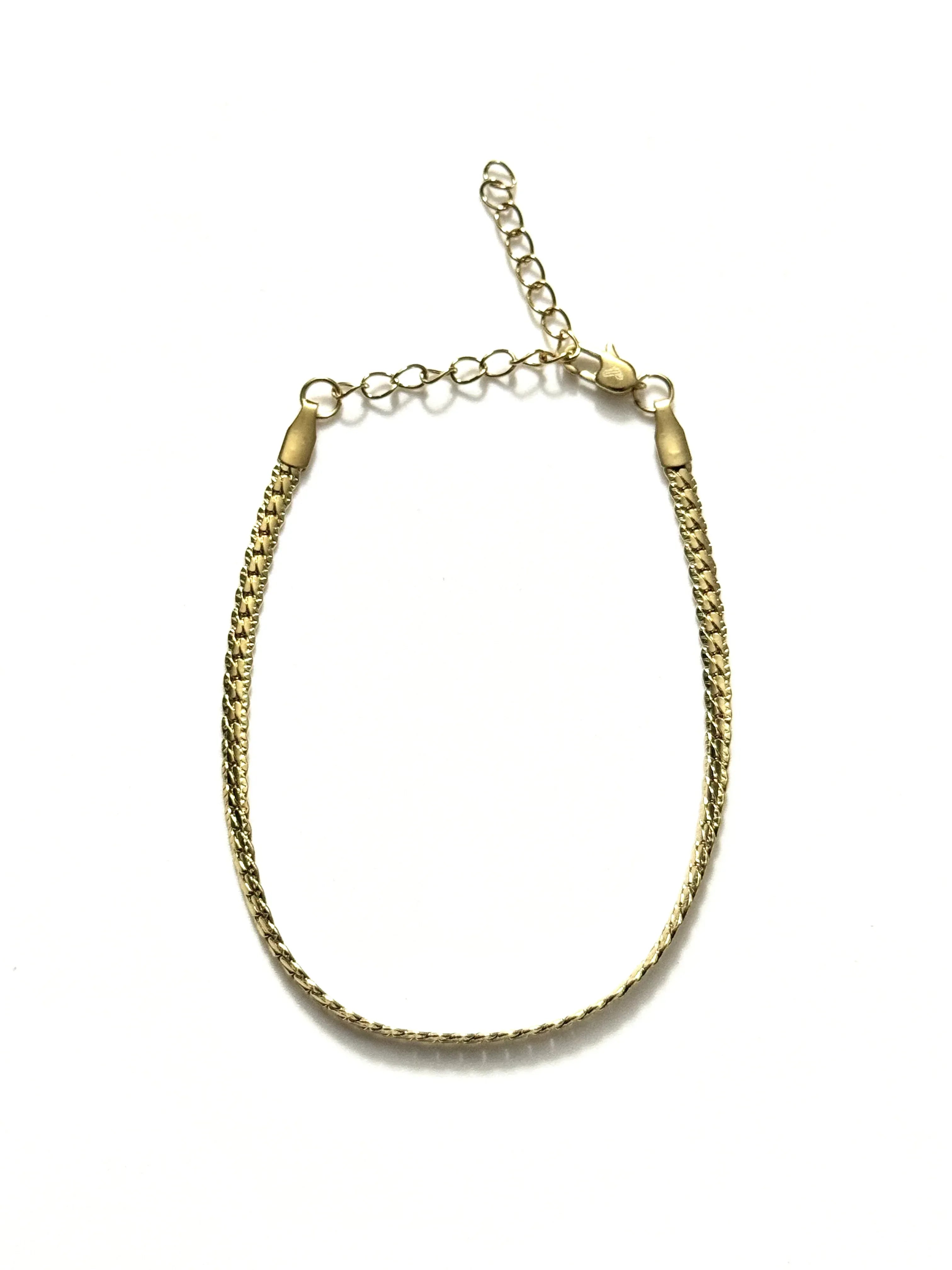 Pulsera Runa Dorada Mujer 3mm - Oryos Joyeria