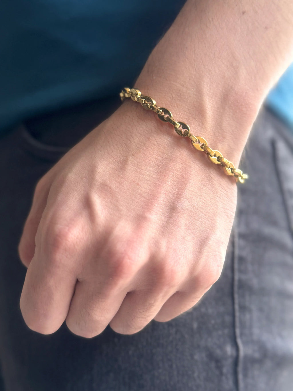 Pulsera Semilla Sagrada Doble Hombre 6mm - Oryos Joyeria