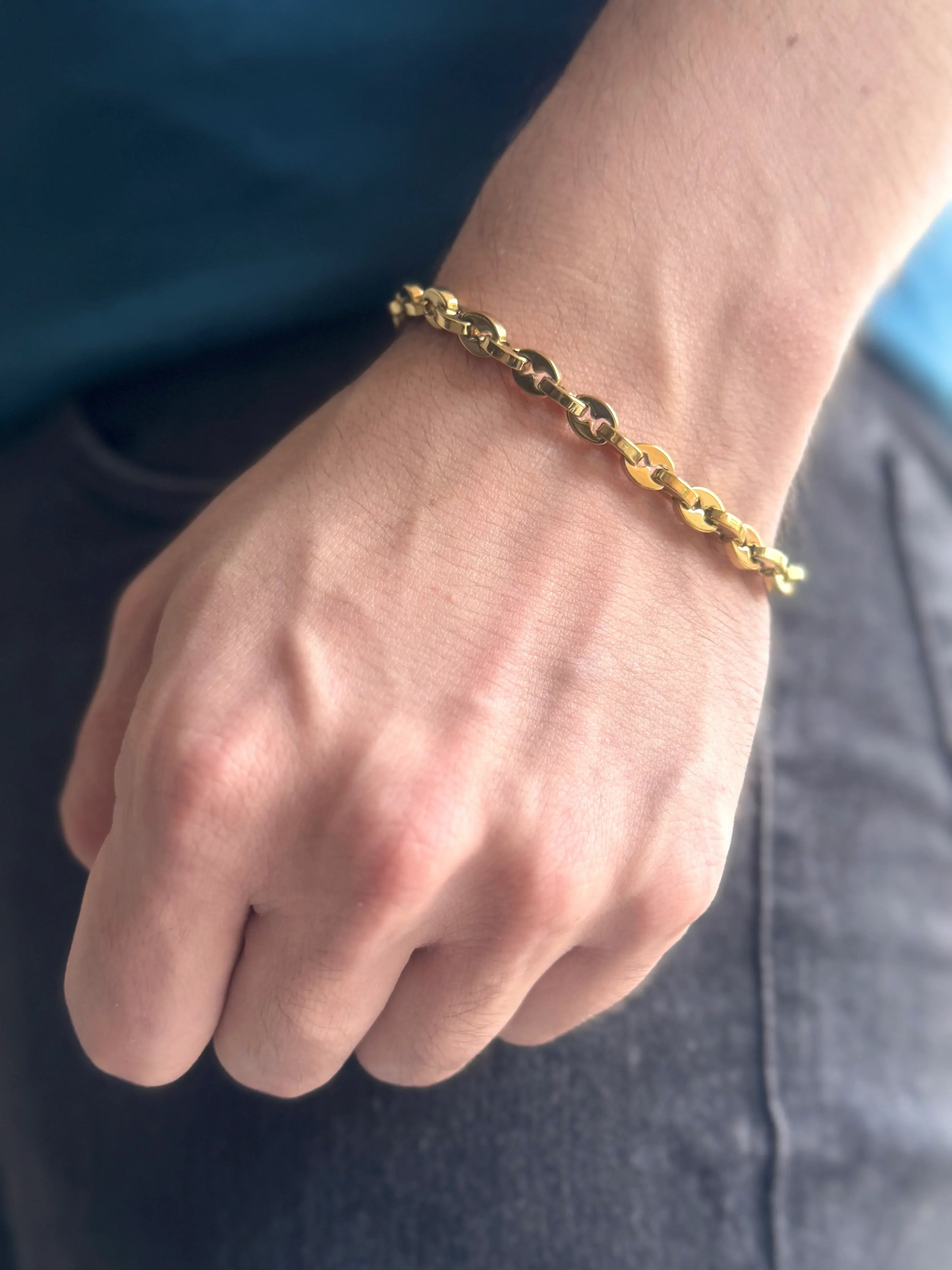 Pulsera Semilla Sagrada Doble Hombre 6mm - Oryos Joyeria