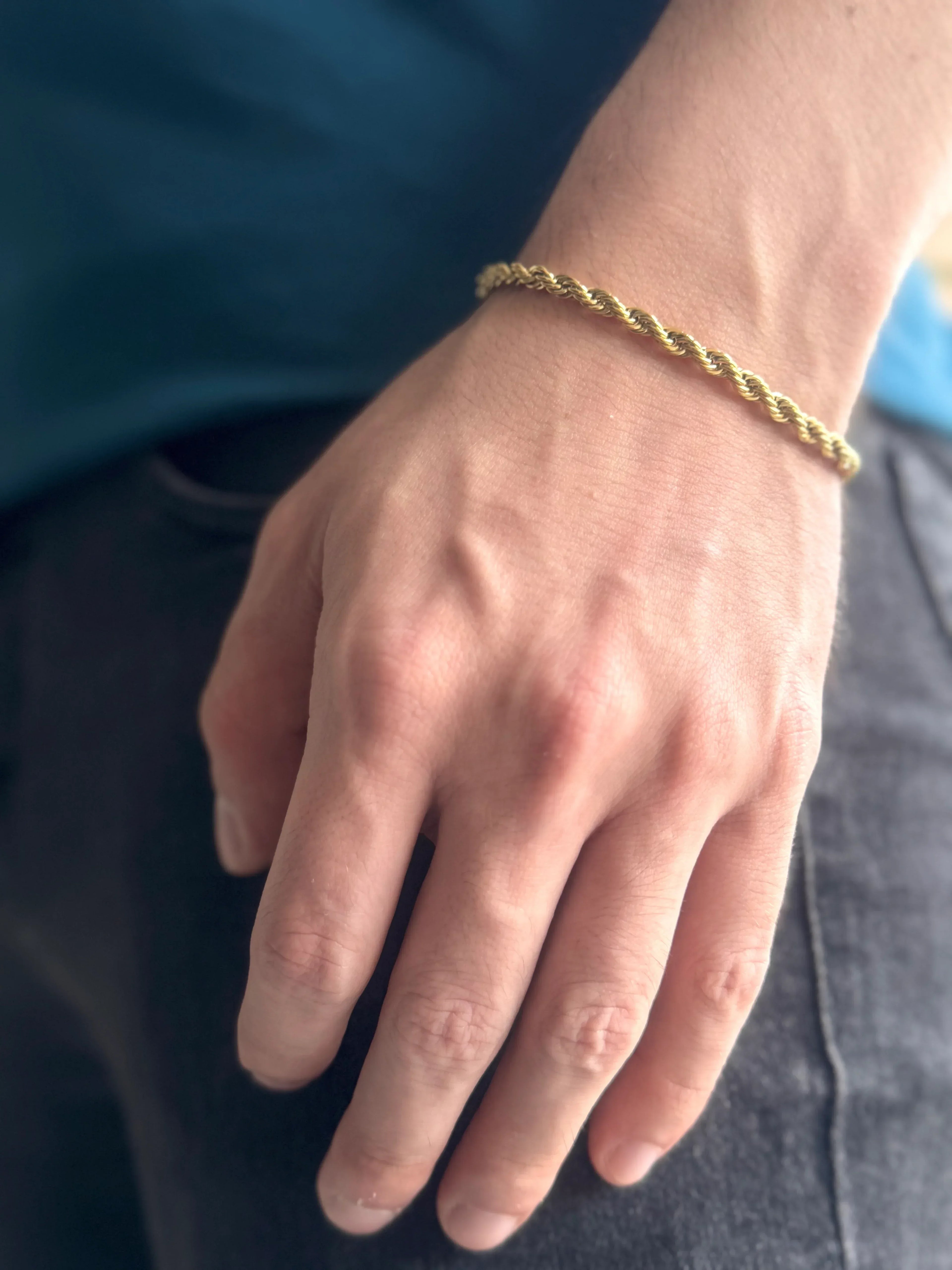 Pulsera Hilo Sagrado Hombre 4mm - Oryos Joyeria